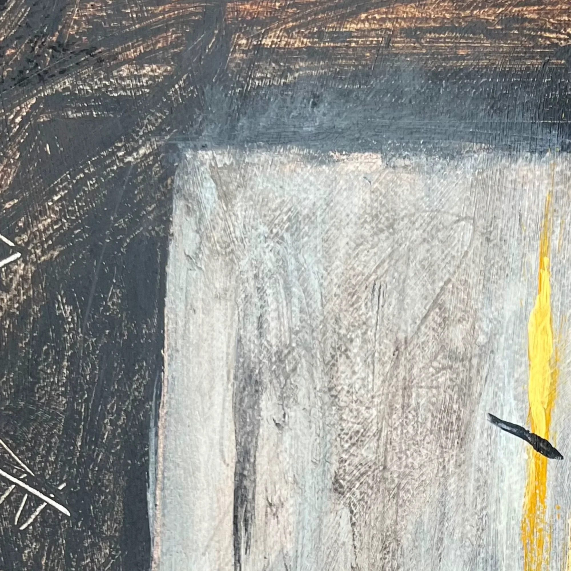 Close-up of the small yellow accent and atmospheric transitions in Fault Light