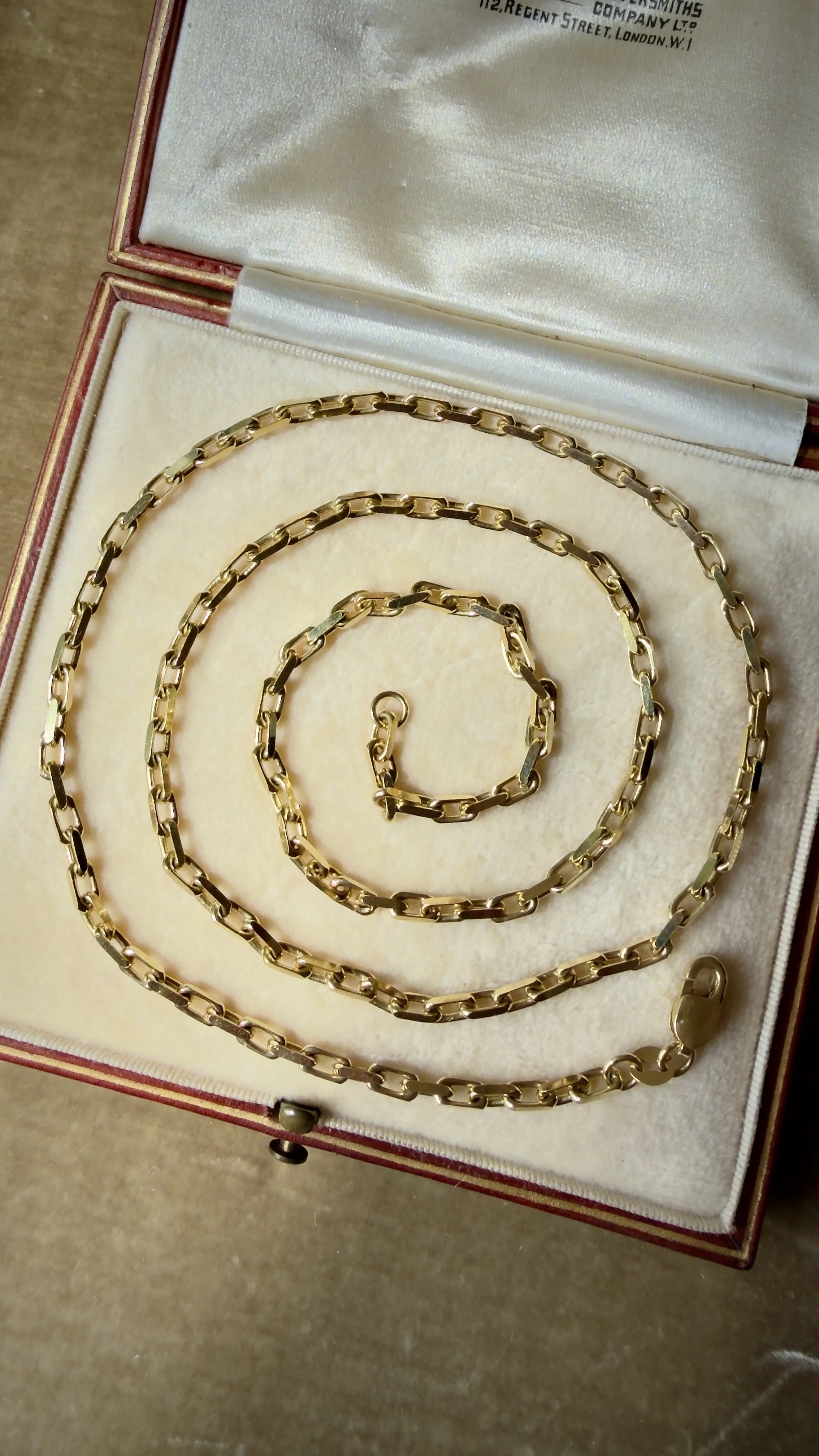 Vintage Biker Chain Necklace in 14k: Add Charms Pendants Lockets