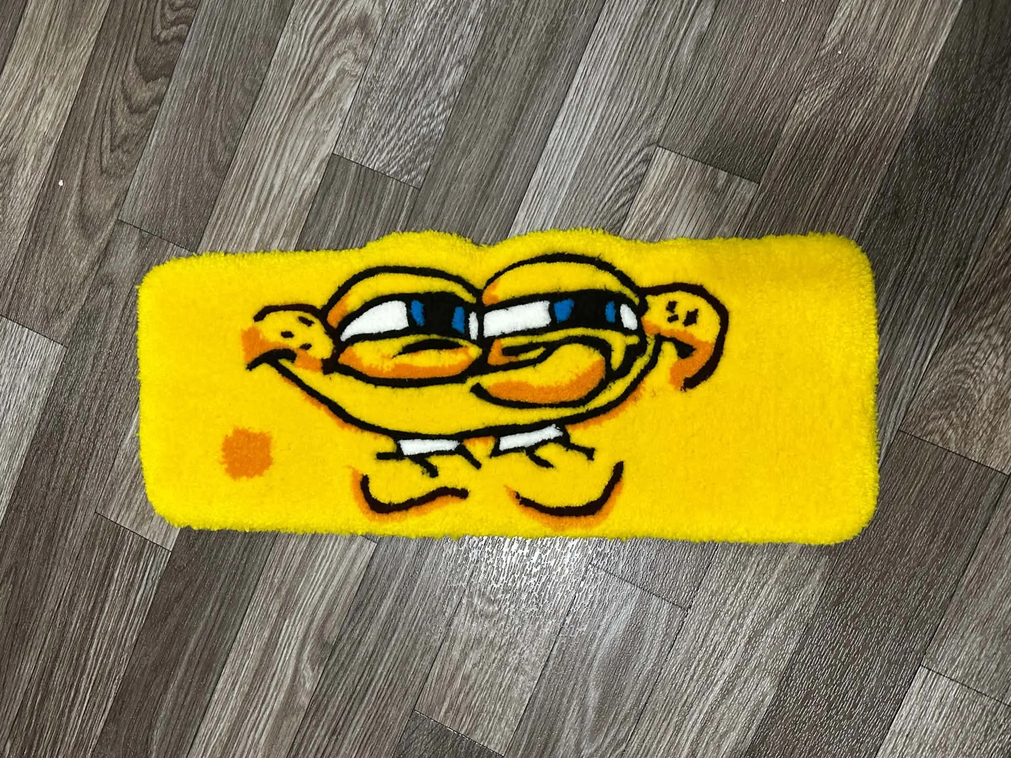 Yellow Keyboard Rug