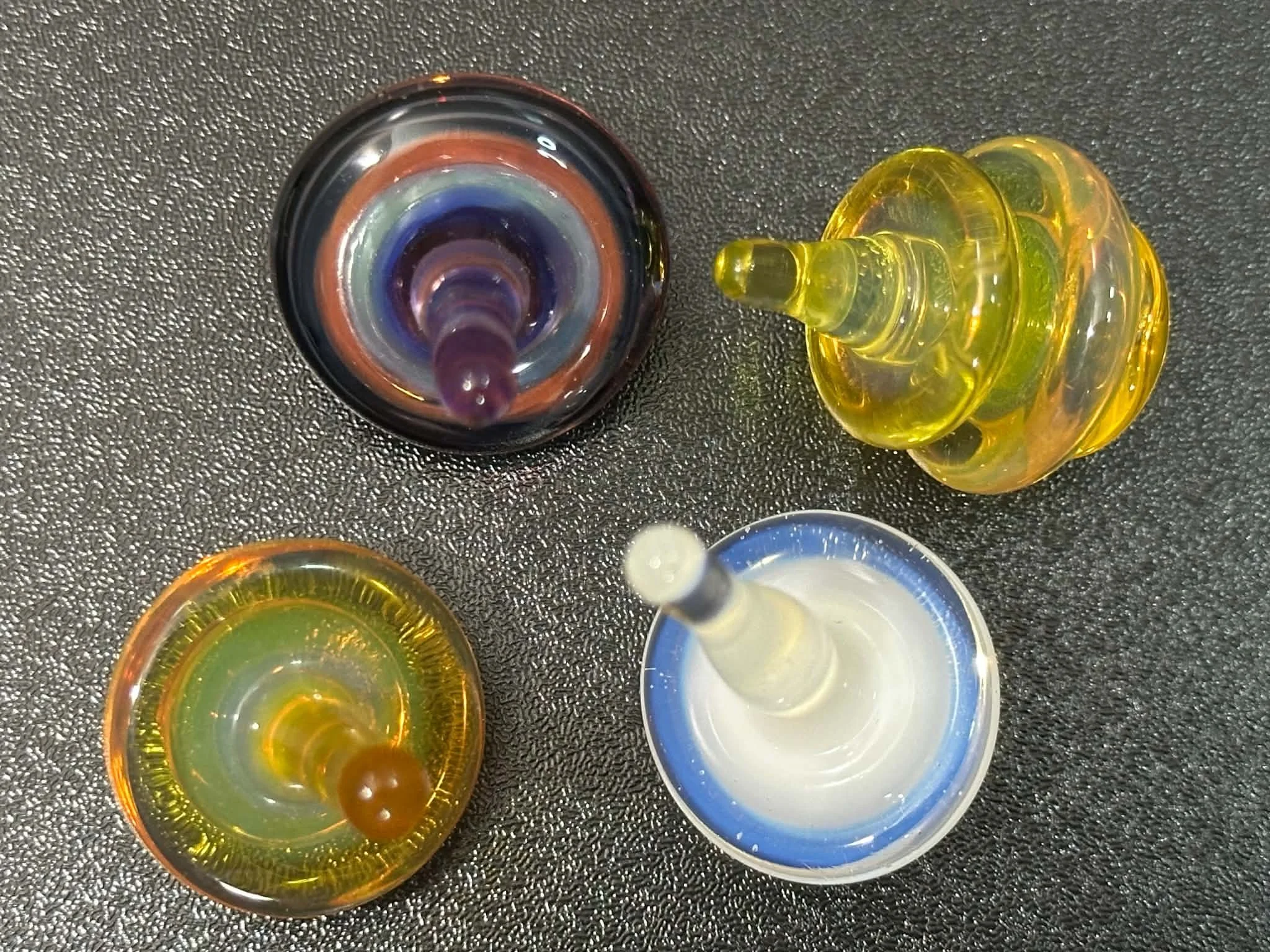 Glass Spinning Tops