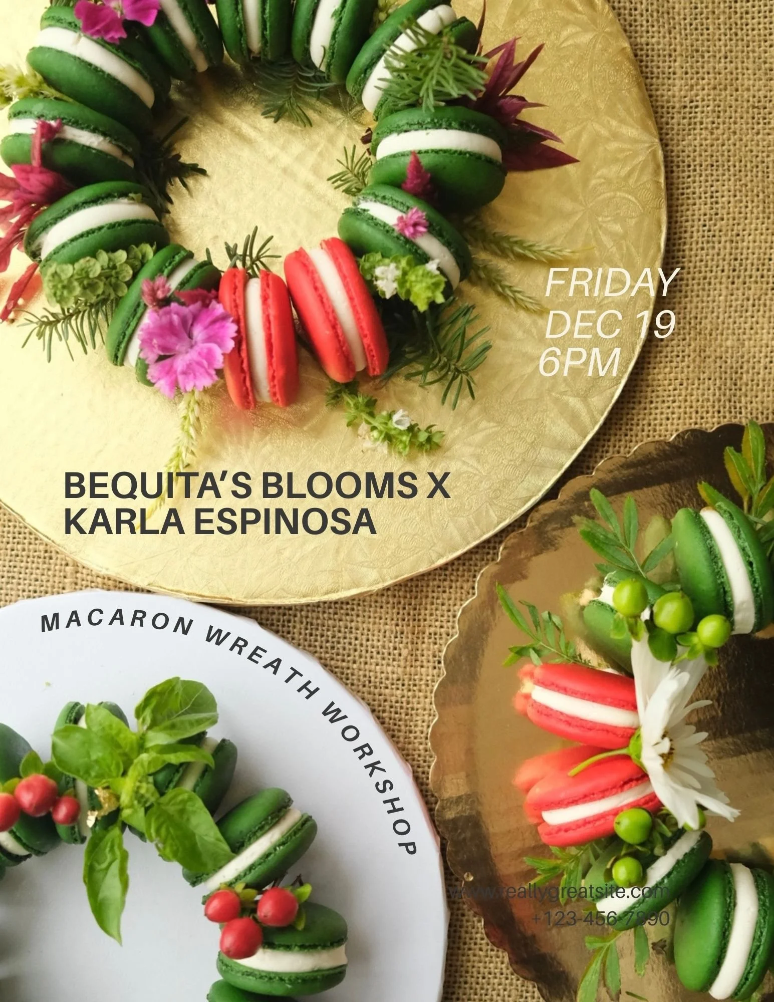 Macaron Wreath Workshop 