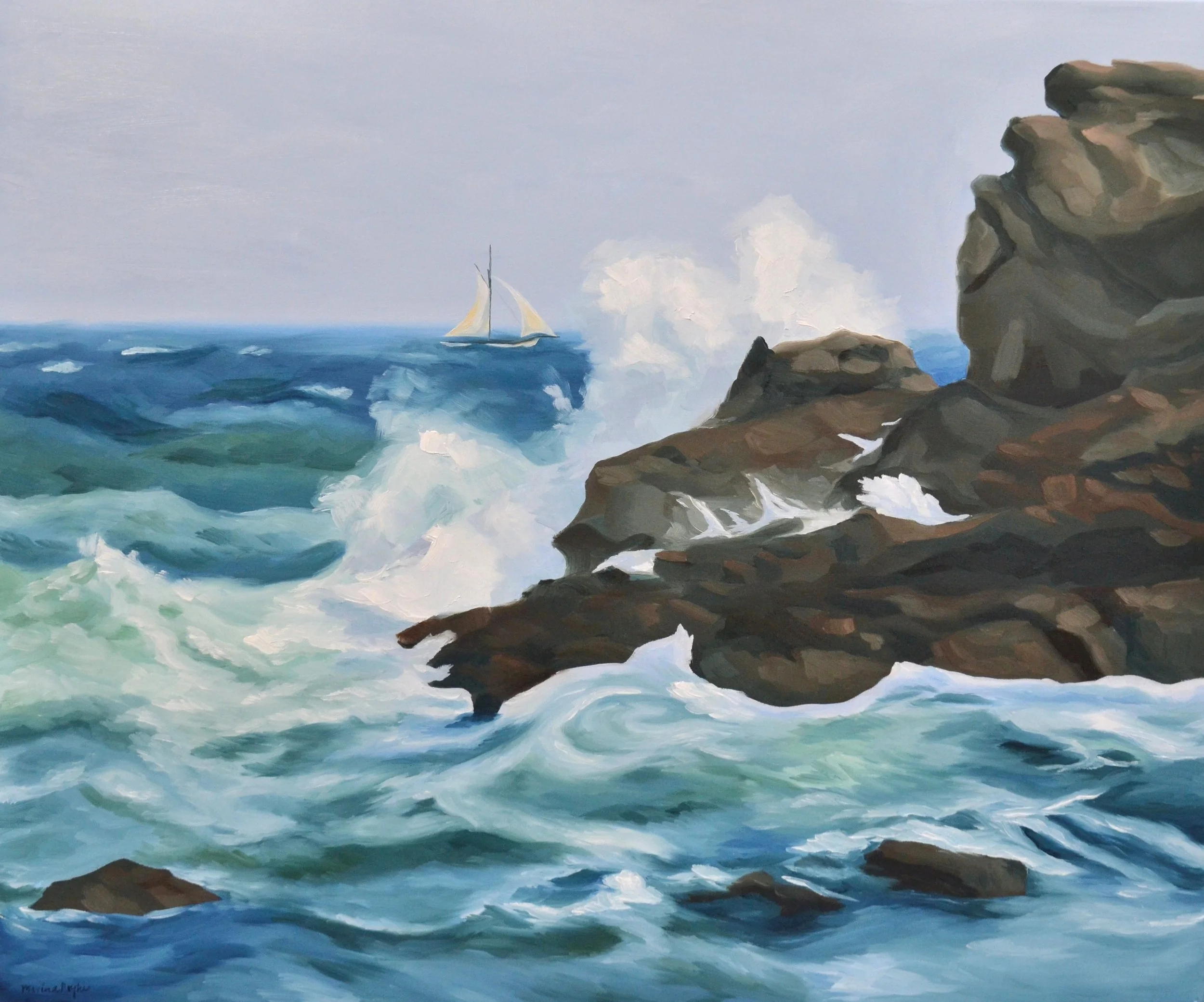 Pellew in High Winds
2025 - oil paint on canvas - 500x600mm
