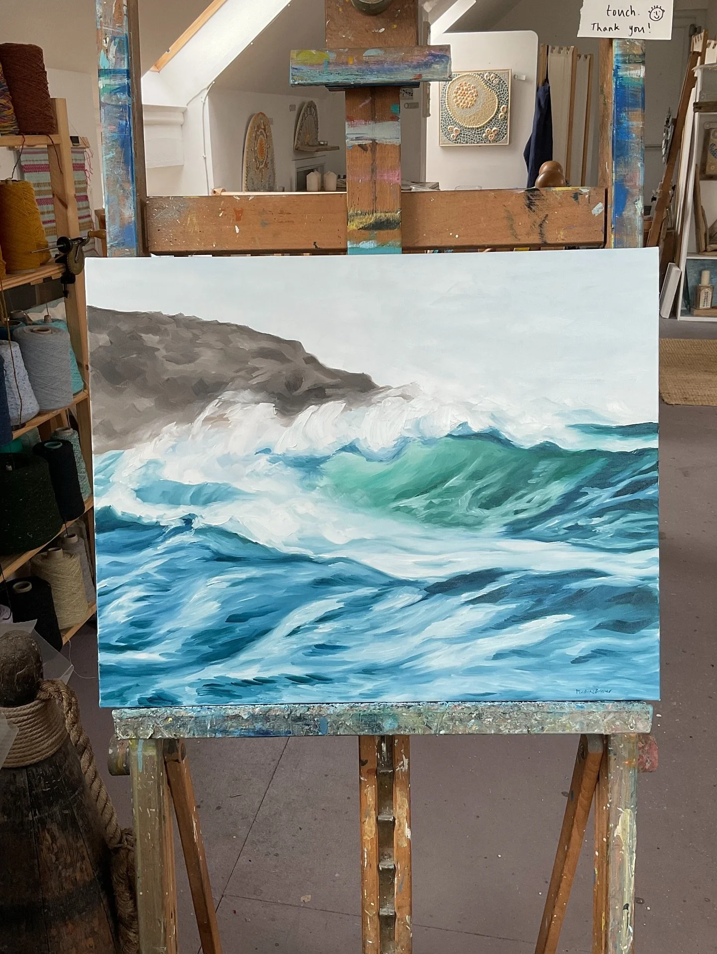 This colour pallet 🩵🌊

There has been such rough weather through September I couldn&rsquo;t help but be inspired.