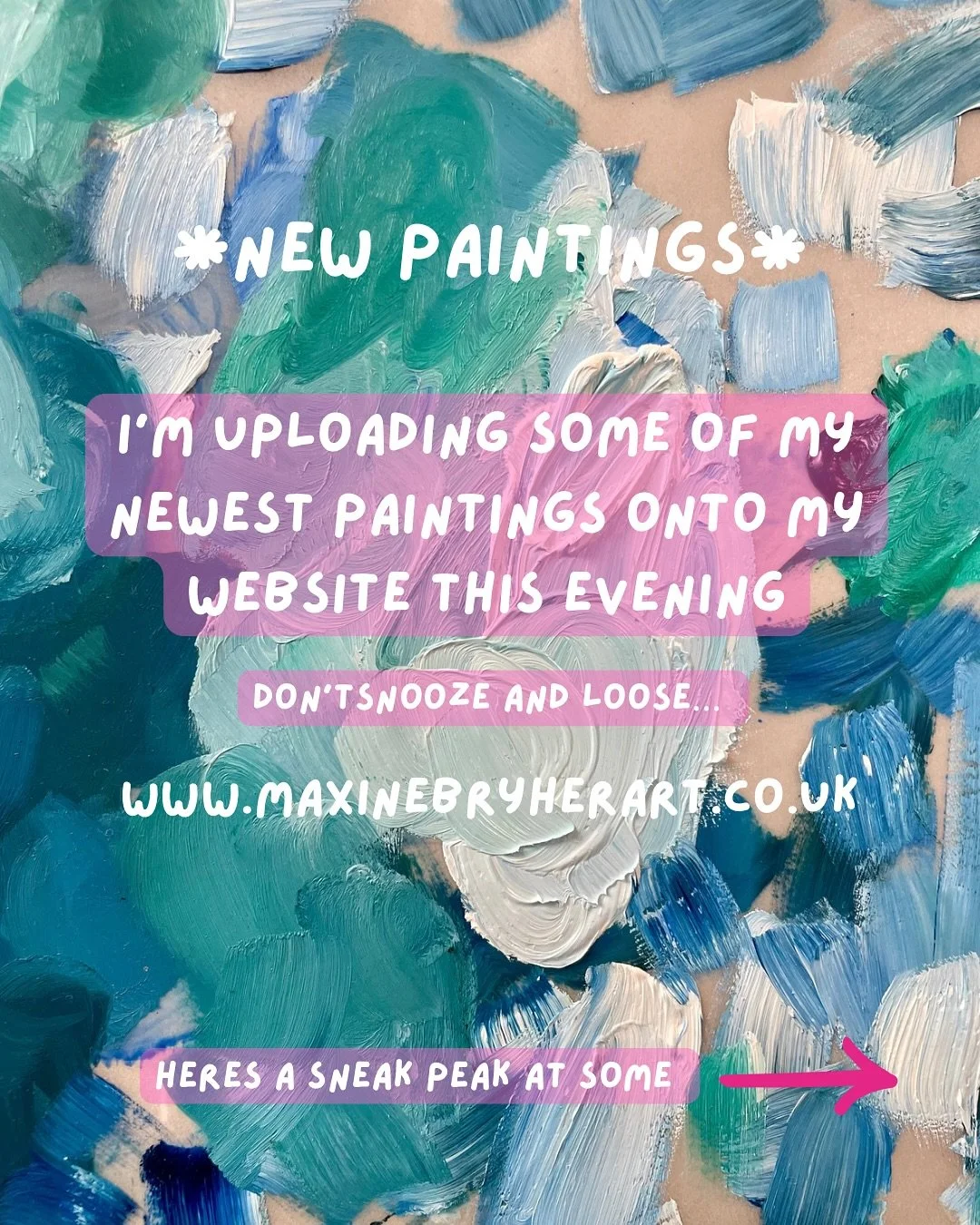 ✨new paintings alert✨ 

I&rsquo;ve done a bit of a reshuffle this afternoon, and have been busy putting new paintings onto my website - please go check them out! 

These are the last paintings that I will create from this studio space. Onto the next 