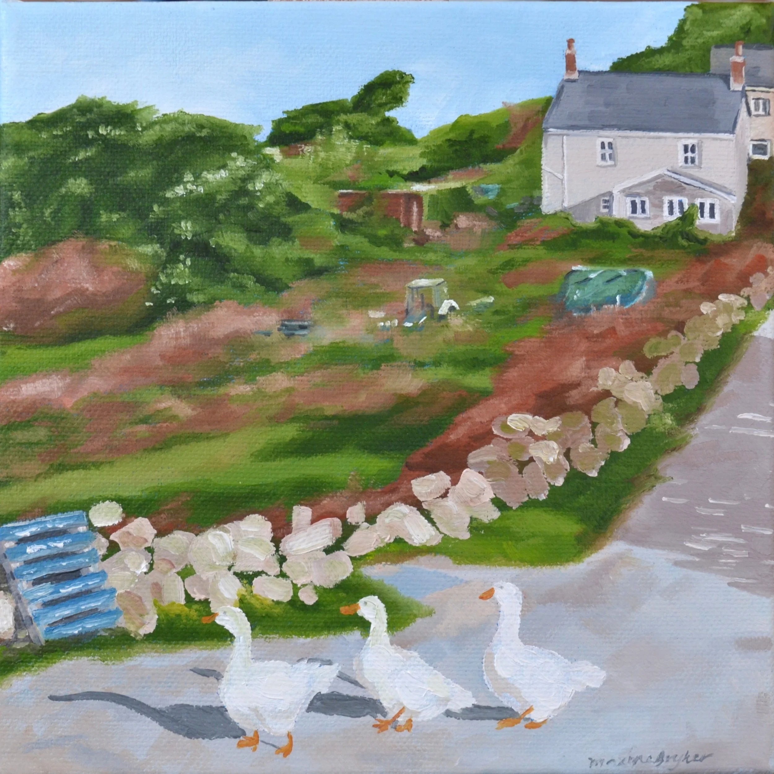 Duck's Day Out - Bryher
2025 - 200x200mm - oil paint on canvas