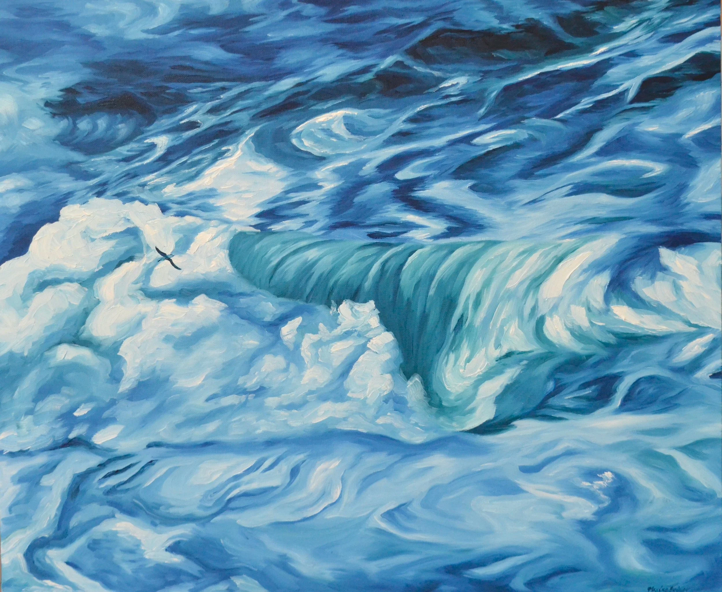 Albatross and the wave
2025 - oil paint on canvas board - 610x510mm