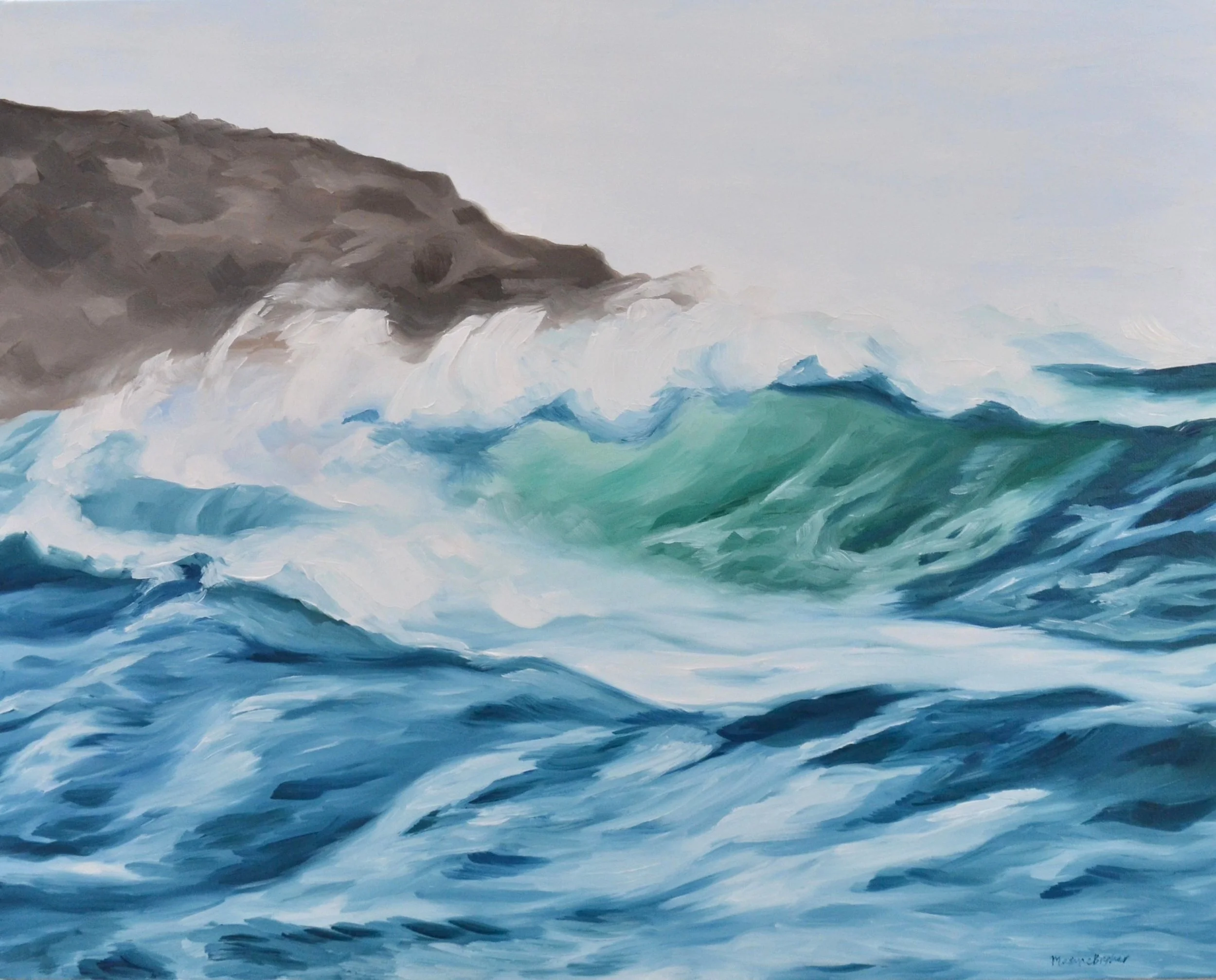 Green Wave
2025 - oil paint on canvas - 400x500mm