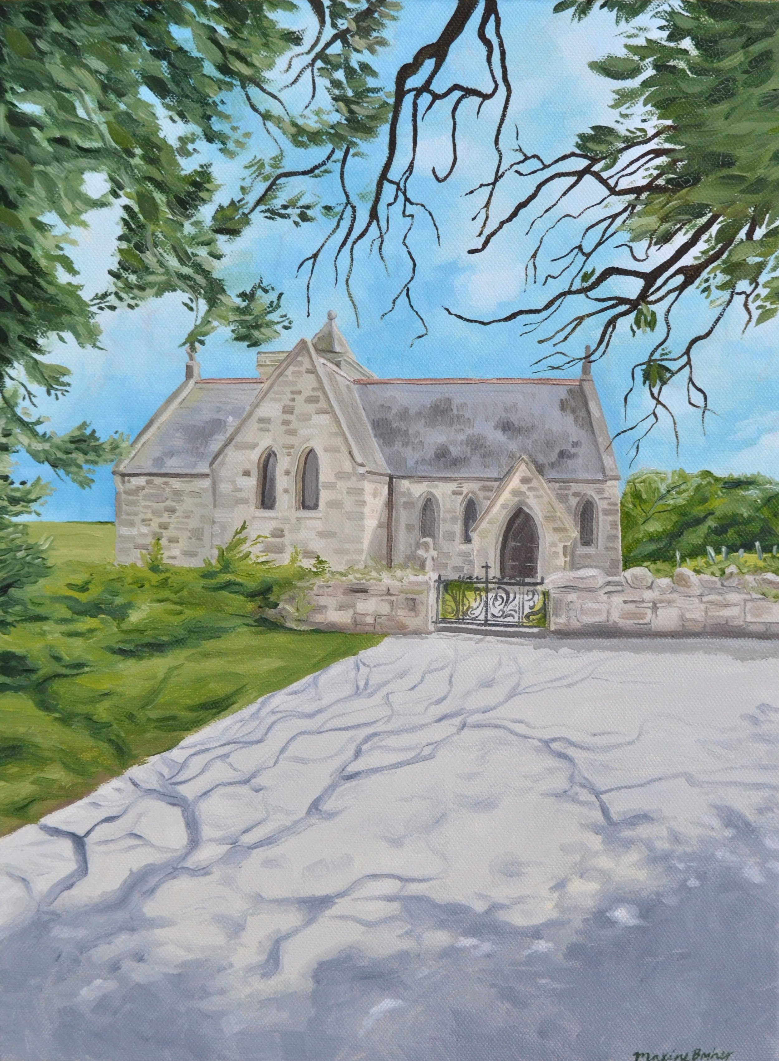 St Nicholas's Church - Tresco
2025 - 400x300mm - oil paints on canvas