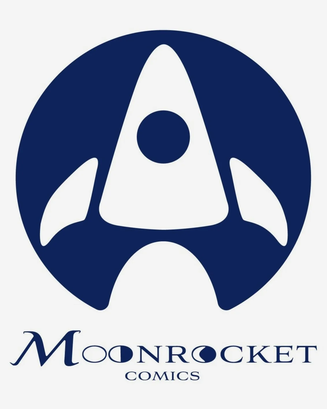 "Moonrocket Comics" logo preview.