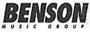 Benson Music Group logo featuring black text on a white background.