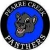 Logo of Pearre Creek Panthers featuring a panther head and team name.