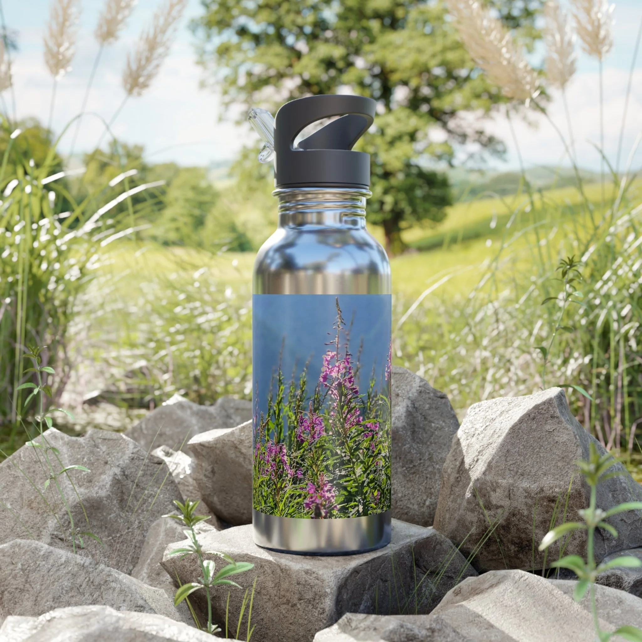 Captured Trails Stainless Steel Water Bottles