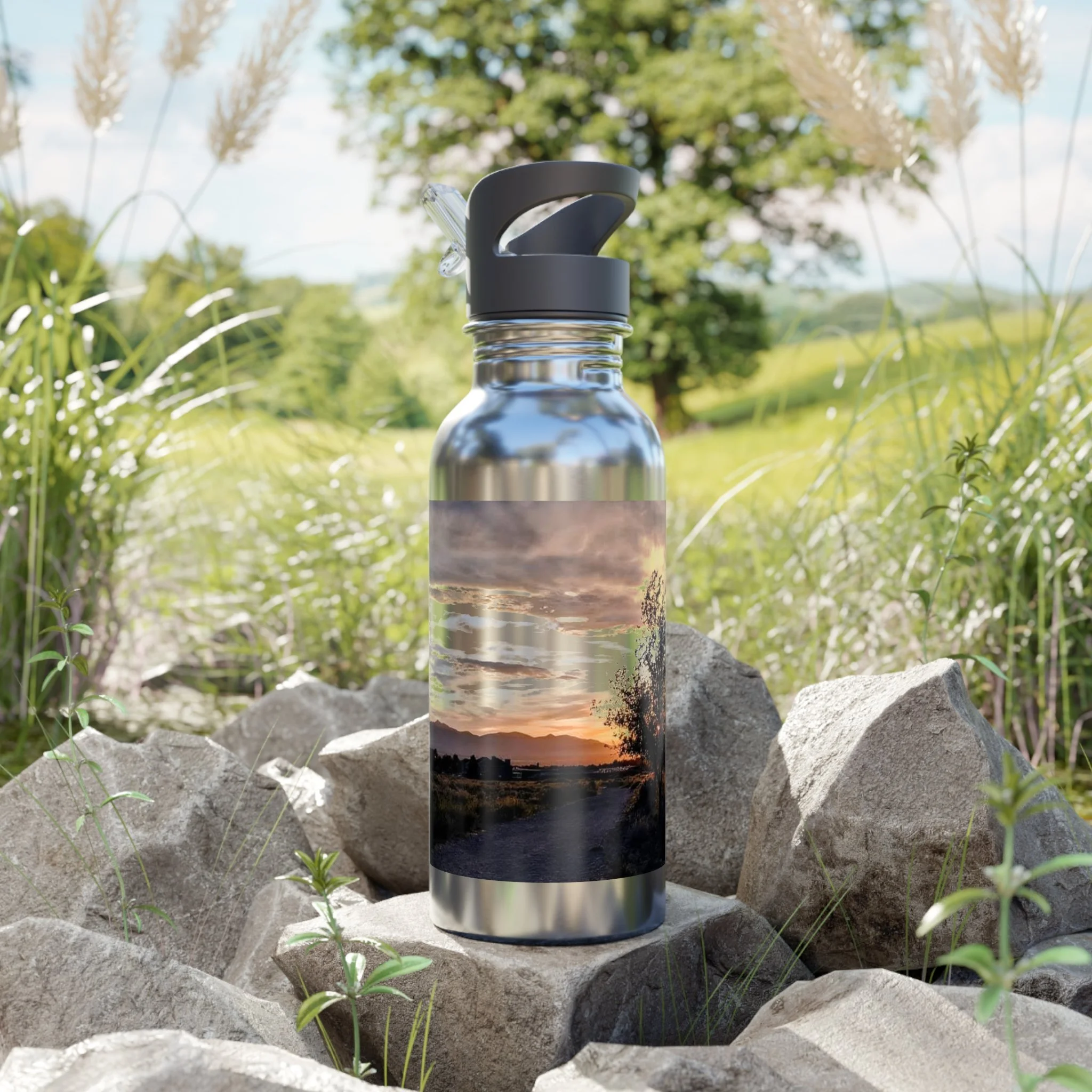 Captured Trails Stainless Steel Water Bottles