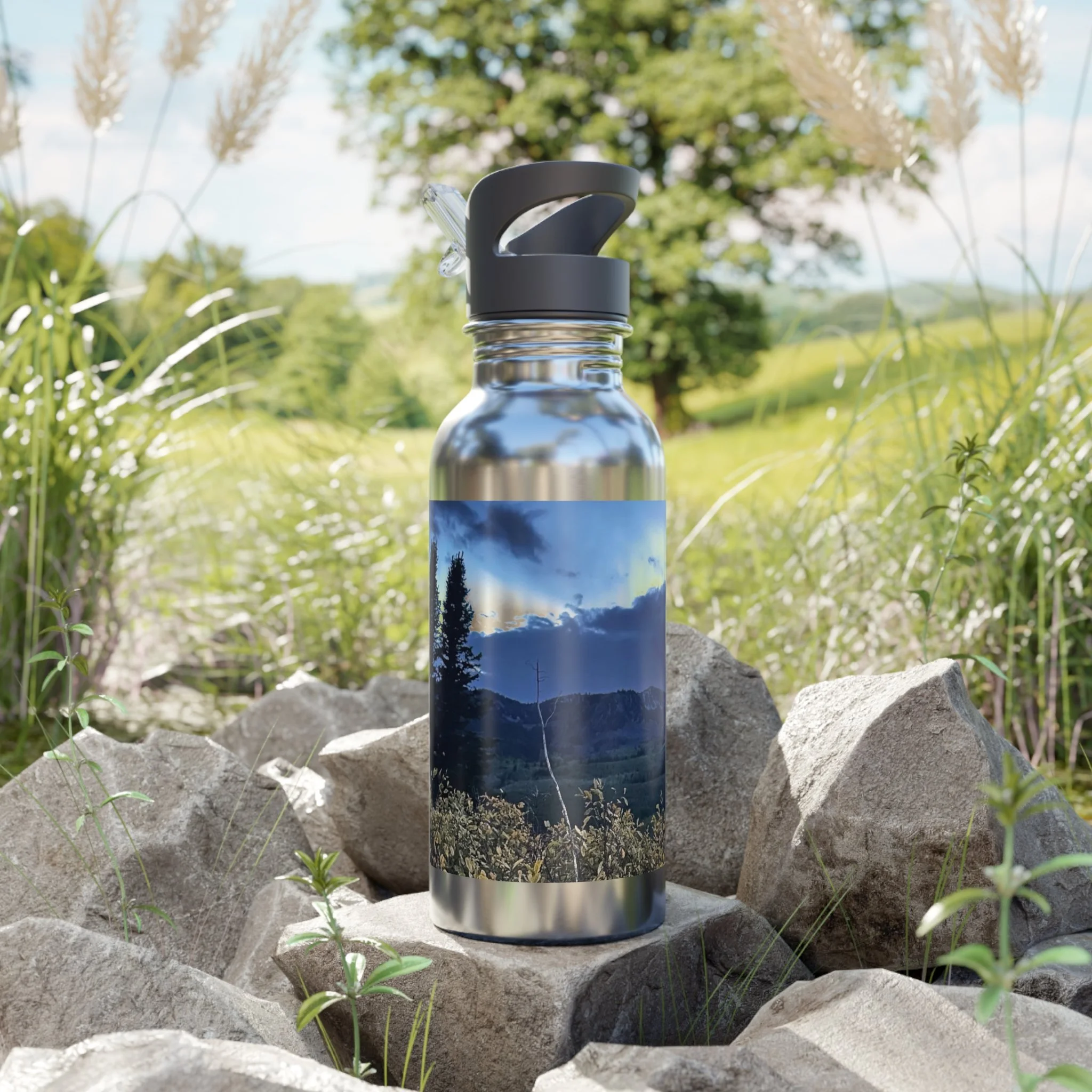 Captured Trails Stainless Steel Water Bottles