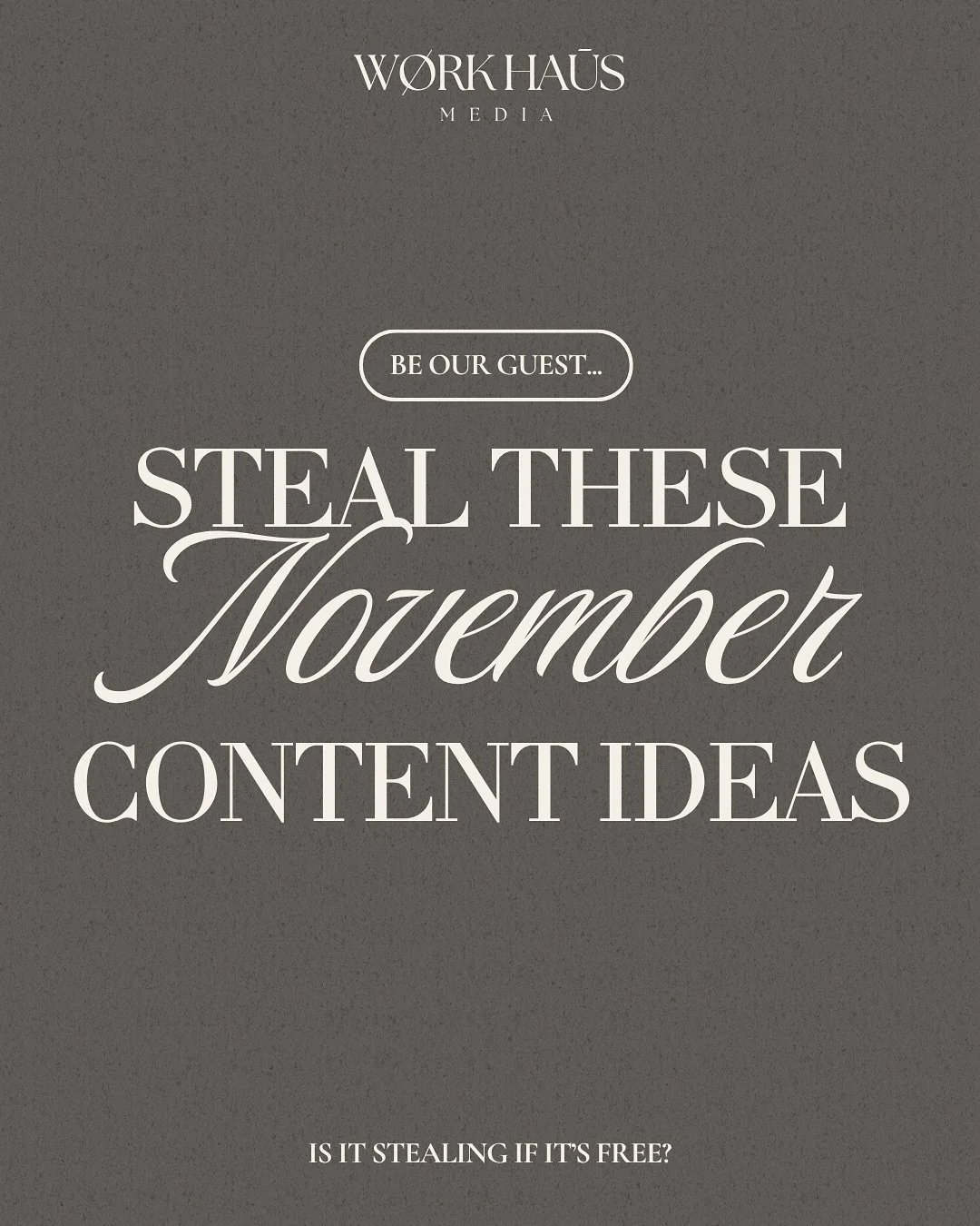 steal these november content ideas before your competitors do

easy, on-trend, and designed to boost engagement before the holidays hit 

(Or you can hire the pro and sit back and relax this holiday season😉)

#socialmediamanager #contentideas #novem