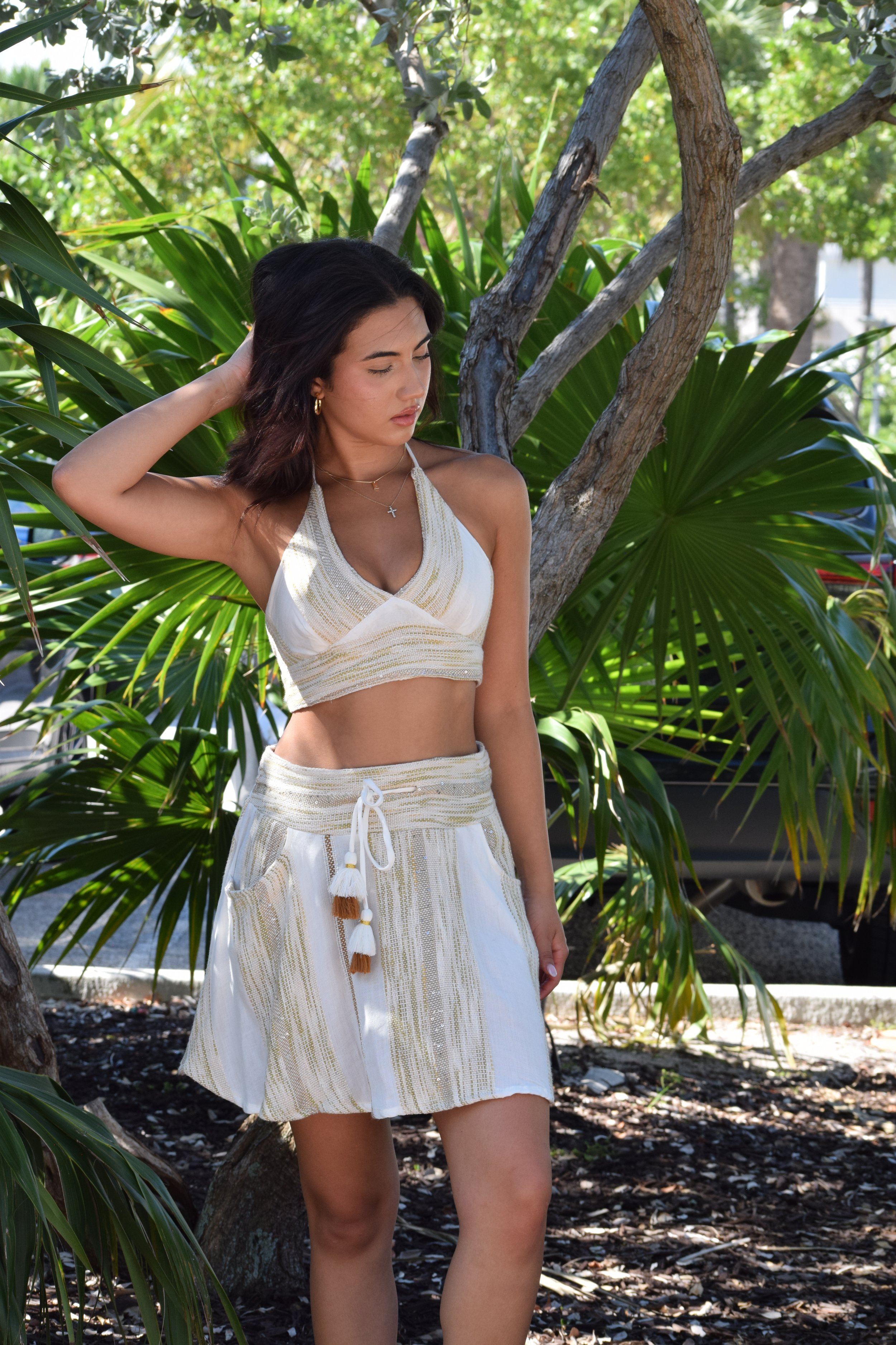 Seashell Tie-Front Top