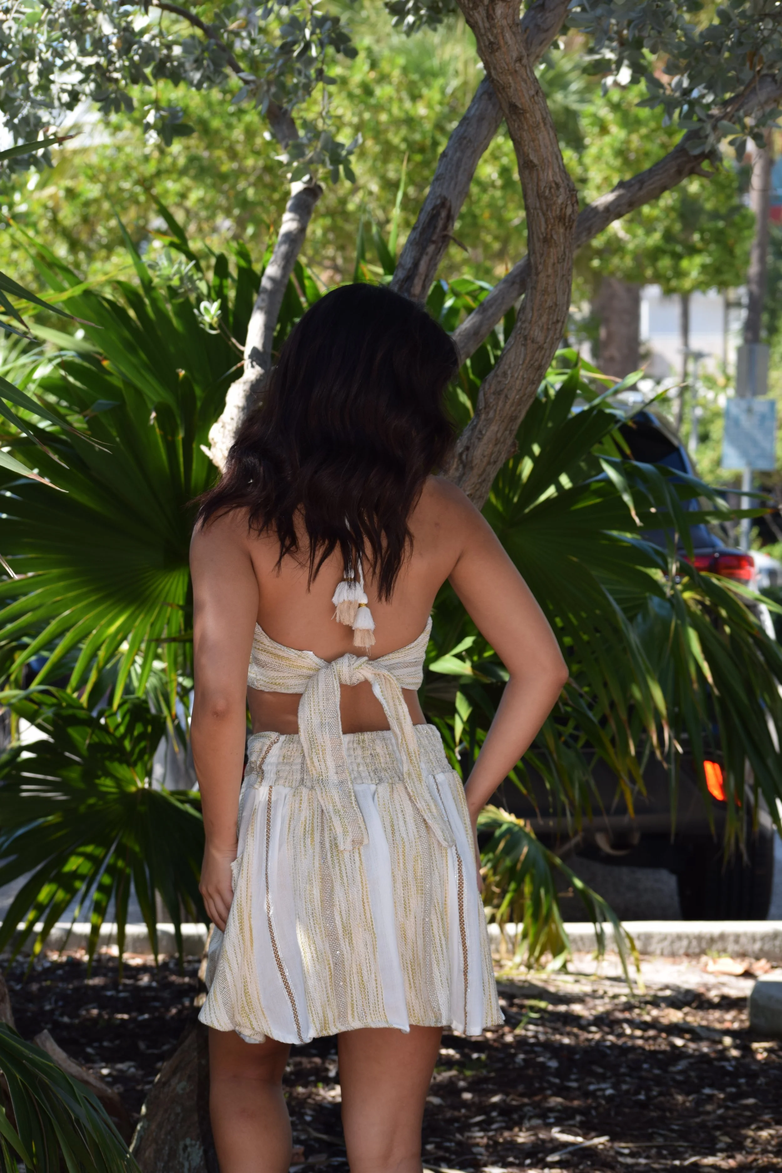 Seashell Tie-Front Shorts