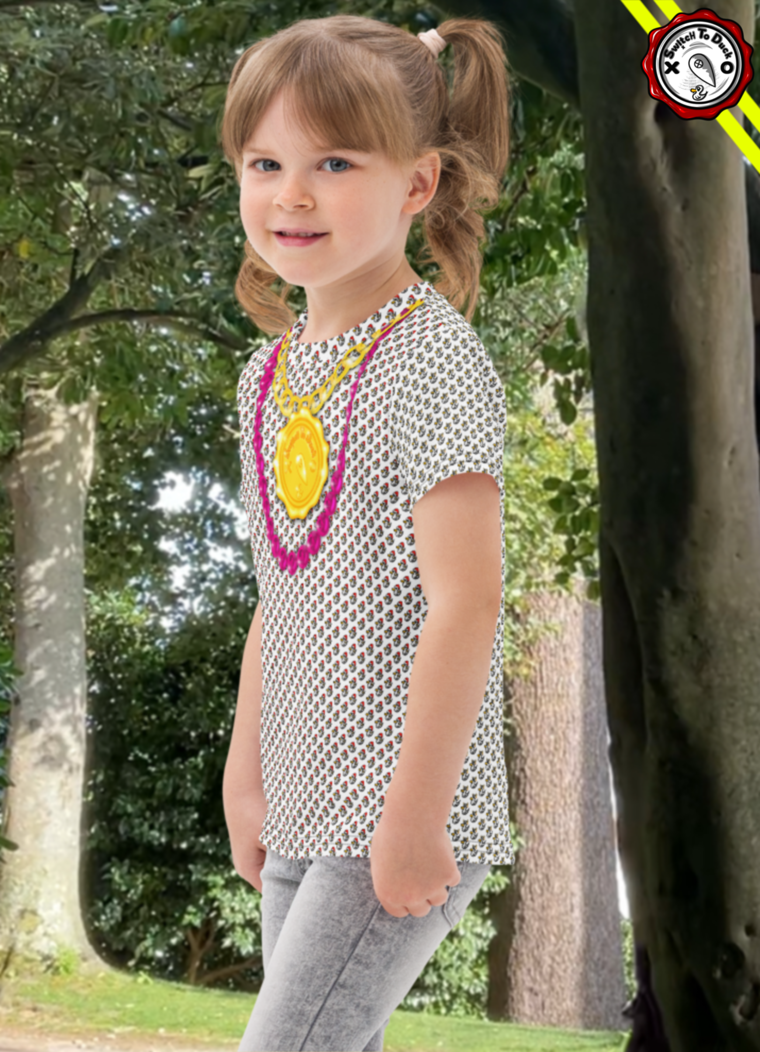 Switch To Duck Kids Cotton Crew Neck Tee