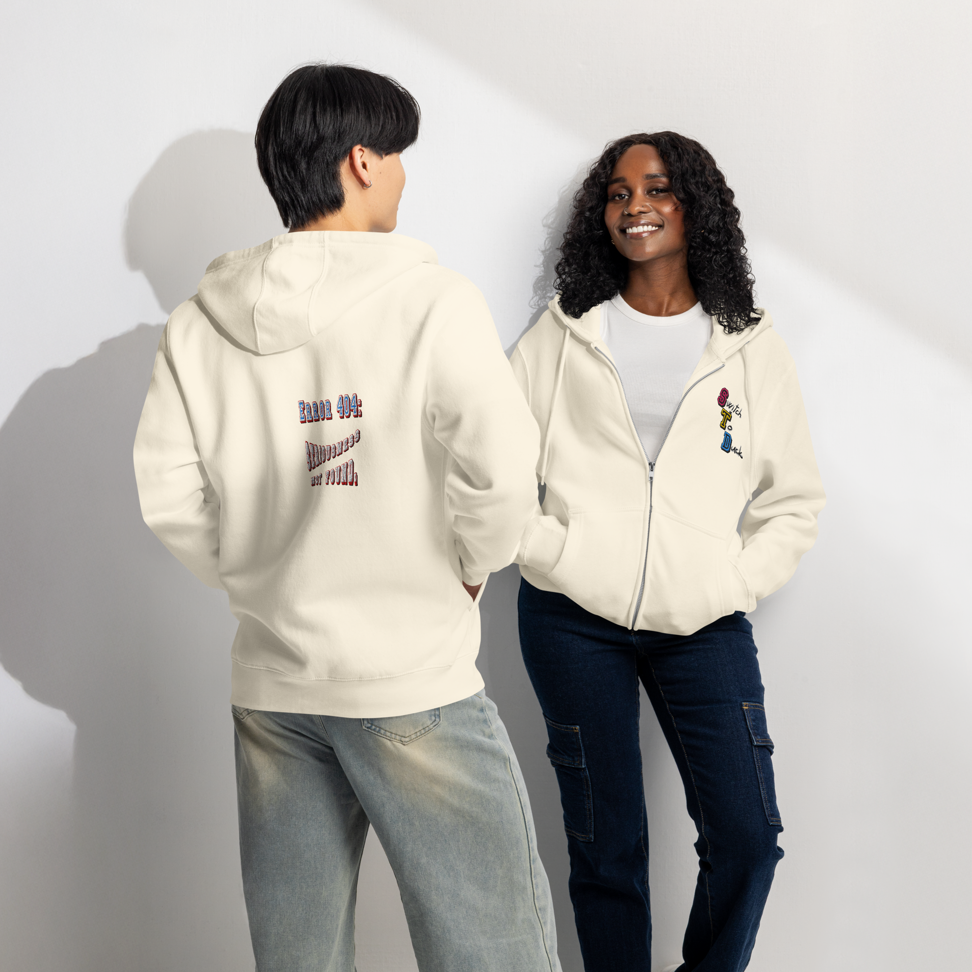Error 404 Zip Hoodie / Embroidery