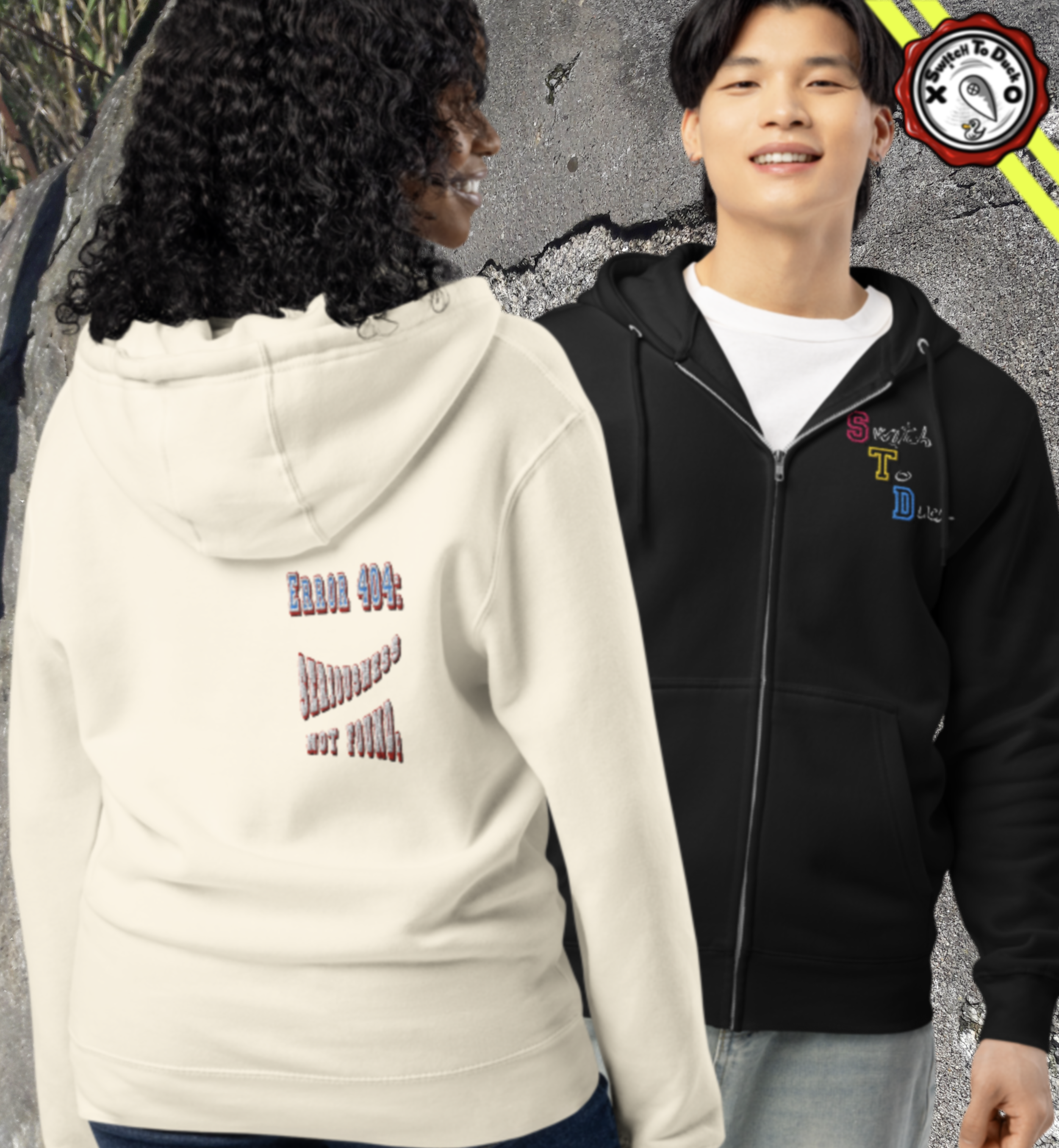 Error 404 Zip Hoodie / Embroidery