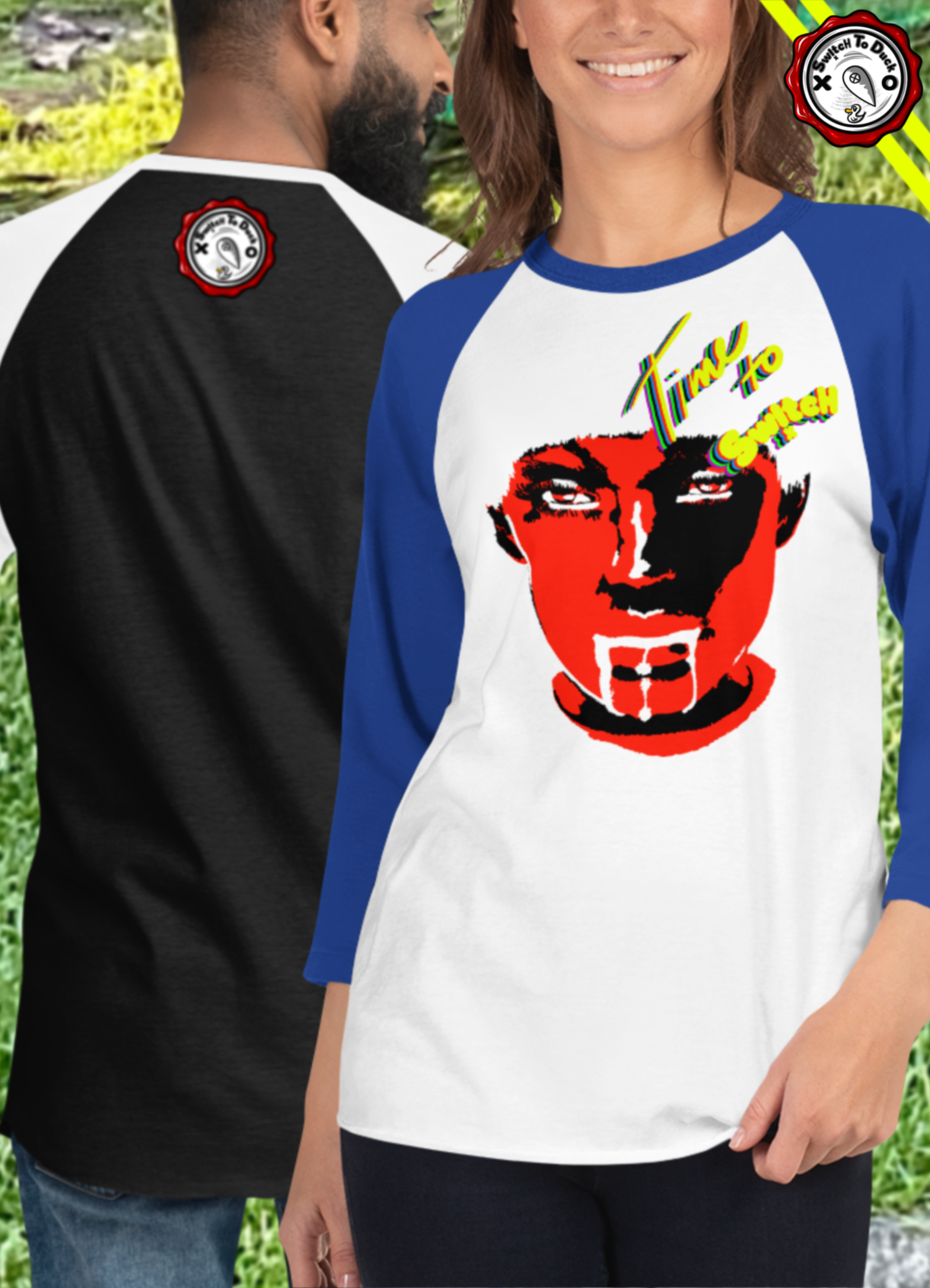 The Almost Warhol Edition /Switch To Duck /Time To Switch Raglan Tee (Red)