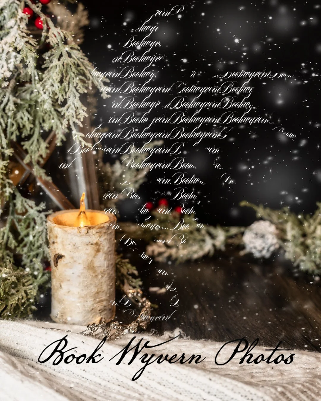 Christmas/Yule lantern and candle