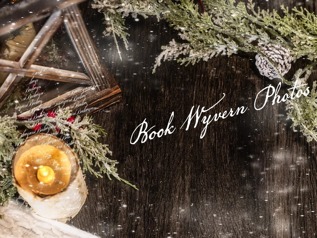 Christmas/Yule lantern horizontal flatlay