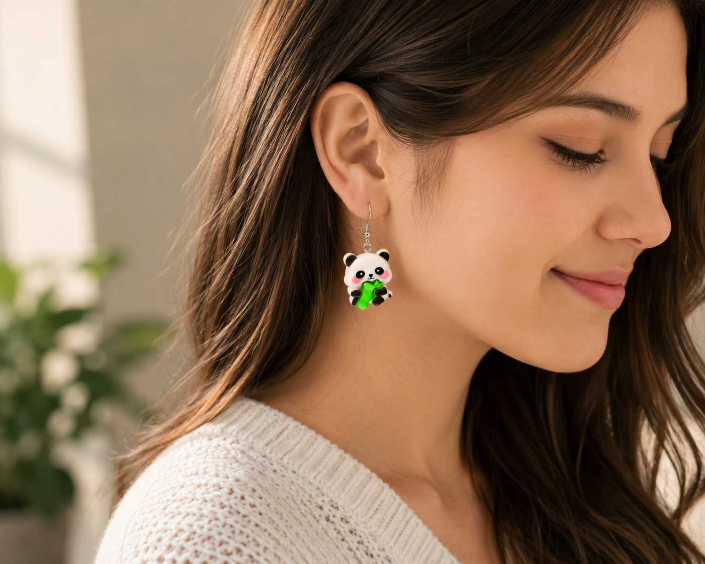 Panda Earring