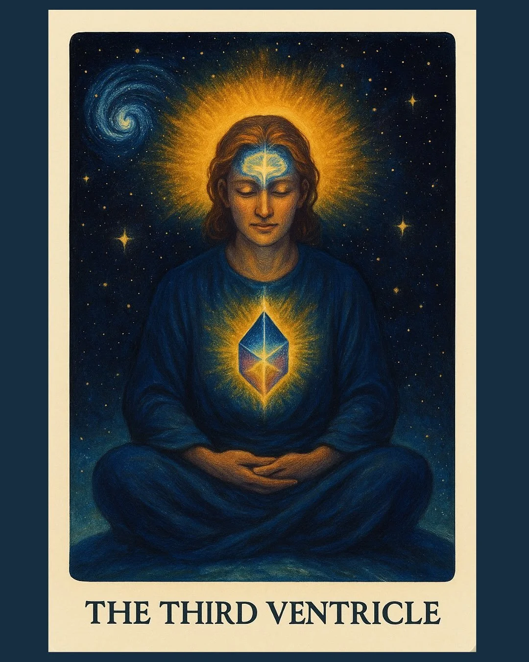 The Third Ventricle is not just an anatomical cavity - it is a temple of inner knowing.

Suspended between the thalamic pillars, this luminous chamber carries the tides of cerebrospinal fluid and influences circadian rhythm, endocrine balance, emotio