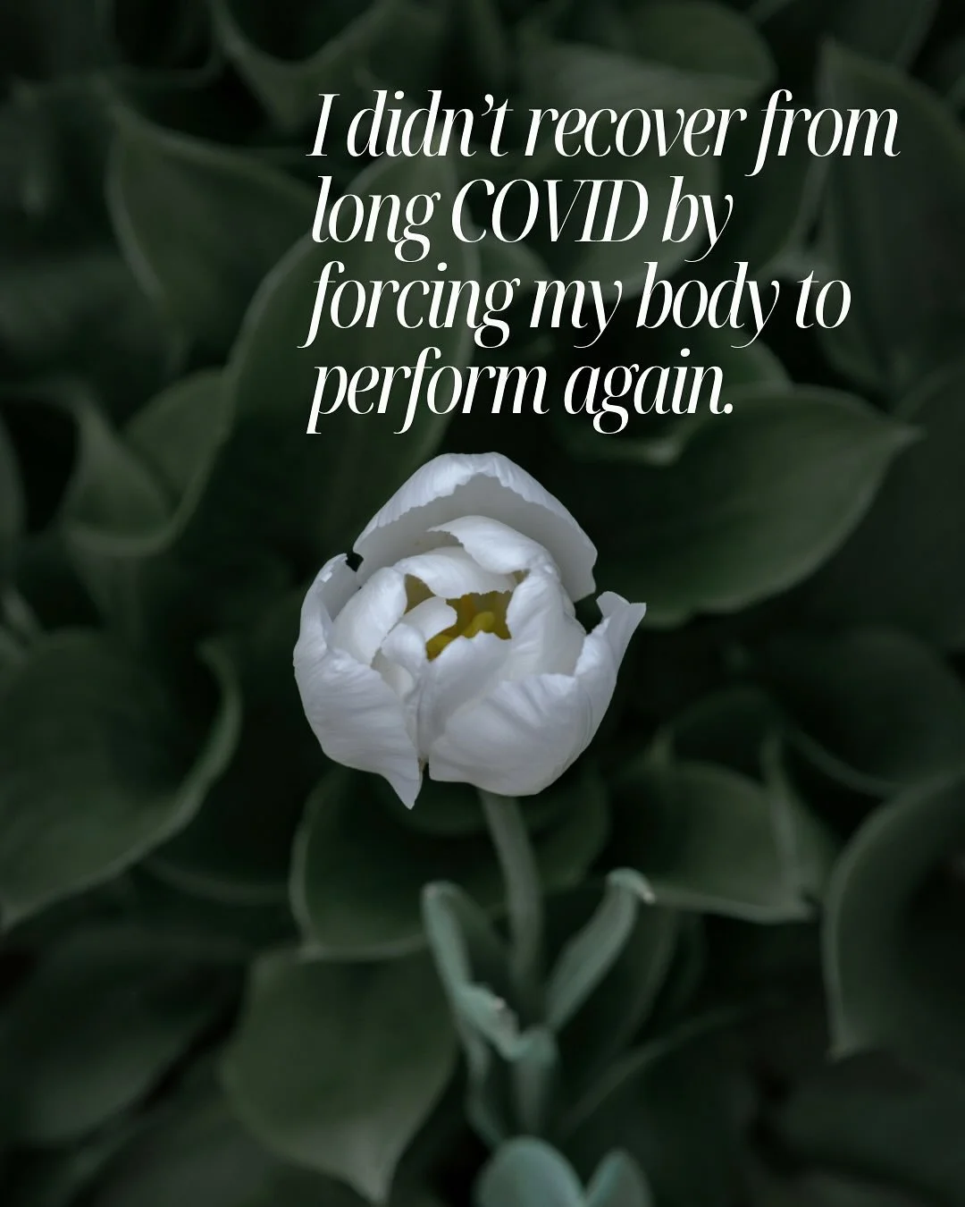 Long COVID changed me.

It brought me to my knees.

But it taught me that recovery is not a fight&hellip;
it is a relationship.

For three years my body lived in a state of constant threat.

Viral rashes.
Breathlessness at night.
Bladder inflammation