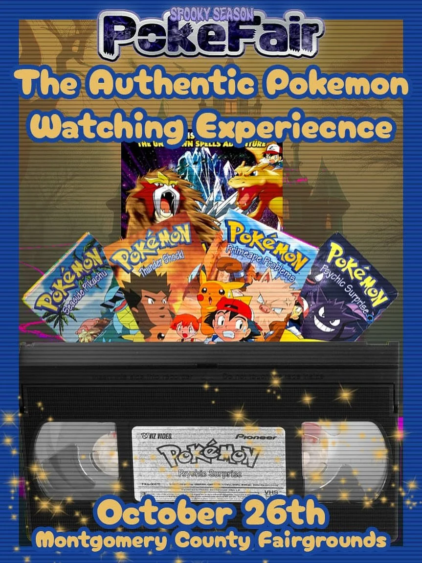 🎬✨ Step into a wave of pure nostalgia at Pok&eacute;Fair! ✨🎬

All day long, we&rsquo;re rolling it back to the golden era of Pok&eacute;mon with a special VHS viewing experience! 📼🔥

We&rsquo;ll be featuring four authentic VHS tapes of the shows 