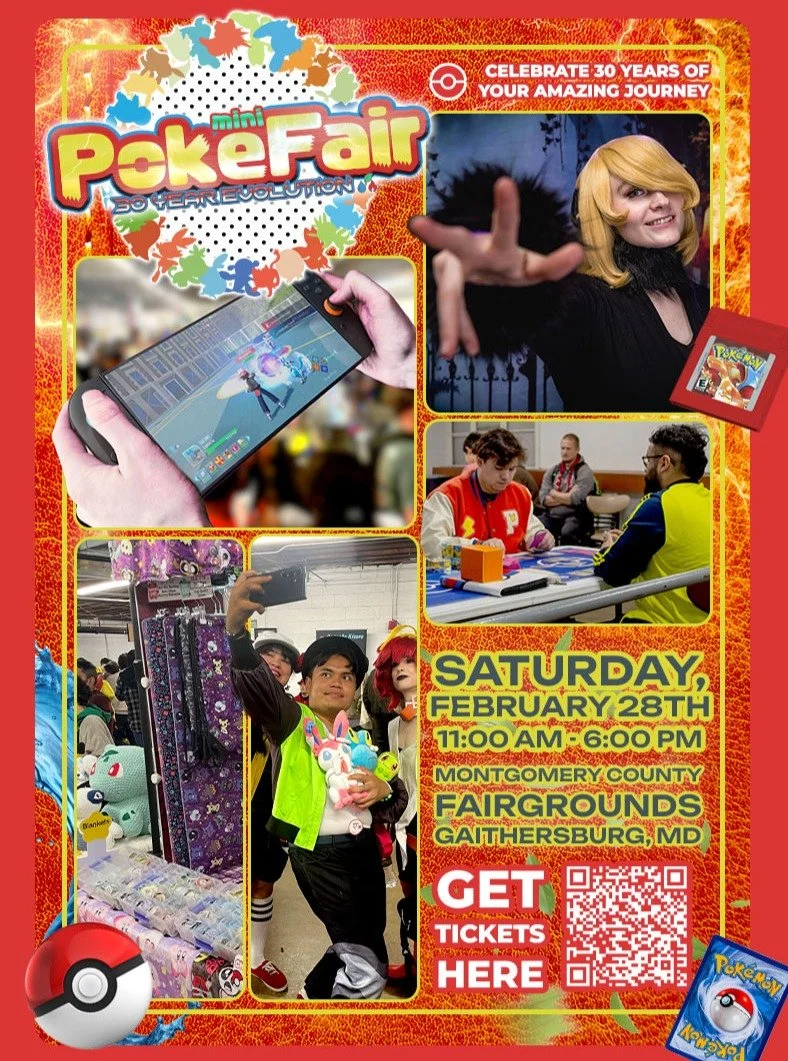 Celebrate 30 years of Pok&eacute;mon at a special local anniversary event on February 28th, 2026, at the Montgomery County Fairgrounds! This community-focused gathering brings fans together for a day filled with artists, vendors, and plenty of cospla