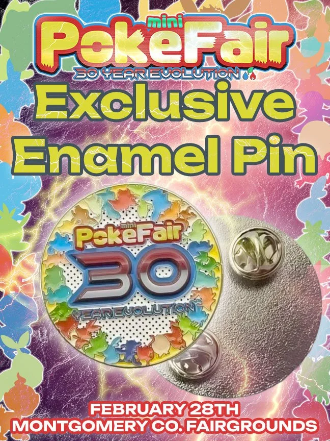 ⚡️ 30 YEARS. ONE ICON. OUR FIRST MERCH DROP. ⚡️

Mini PokeFair: 30 Year Evolution is officially leveling up 🎮✨

To celebrate Pok&eacute;mon&rsquo;s 30th Anniversary, we&rsquo;re dropping our very first piece of merch &mdash; an exclusive enamel pin 