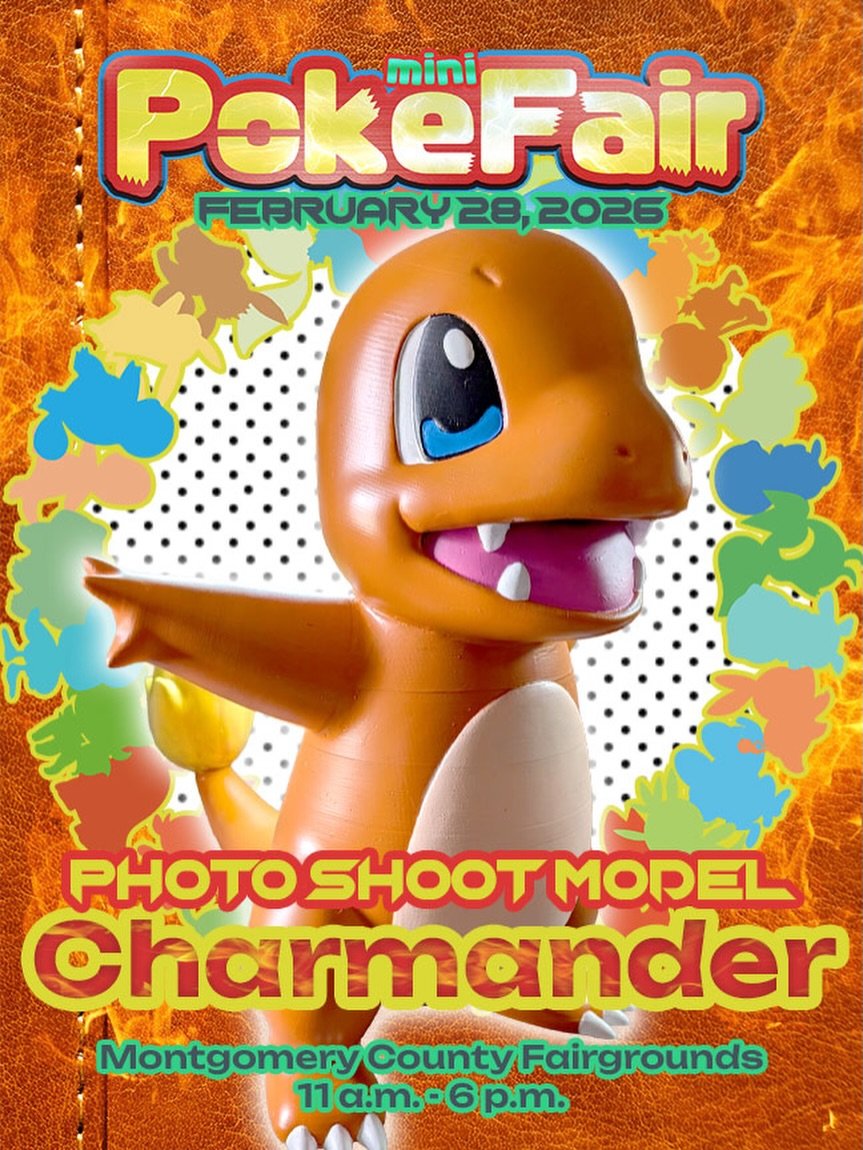 Our first announced 3D model prop and costar for the photo shoot area is everyone's favorite flame tailed fella, CHARMANDER!!

Printed and painted by the wonderful @metalhead_printing Charmander will be available with others soon to be announced pals