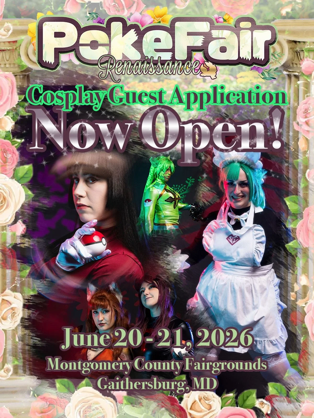 🎭✨ COSPLAYERS&hellip; YOUR STAGE AWAITS ✨🎭

Applications for Cosplay Guests at PokeFair Renaissance are officially OPEN 👑

We&rsquo;re looking for passionate, creative, and standout cosplayers to be part of our first-ever 2-day experience on June 