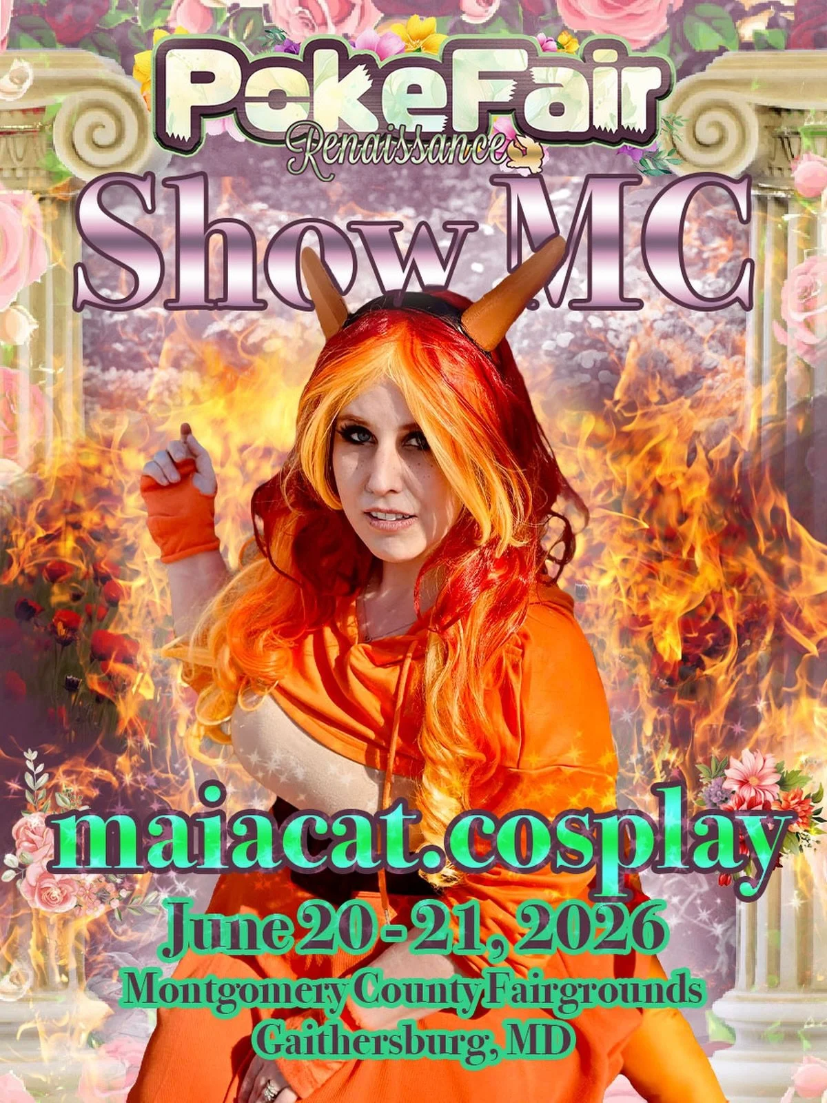 ✨🎤 MEET THE VOICE OF POK&Eacute;FAIR 🎤✨

We&rsquo;re beyond excited to officially welcome @maiacat.cosplay as one of the shining faces of Pok&eacute;Fair this June 20th &amp; 21st 💖🌟

From keeping the energy high all weekend long to connecting wi