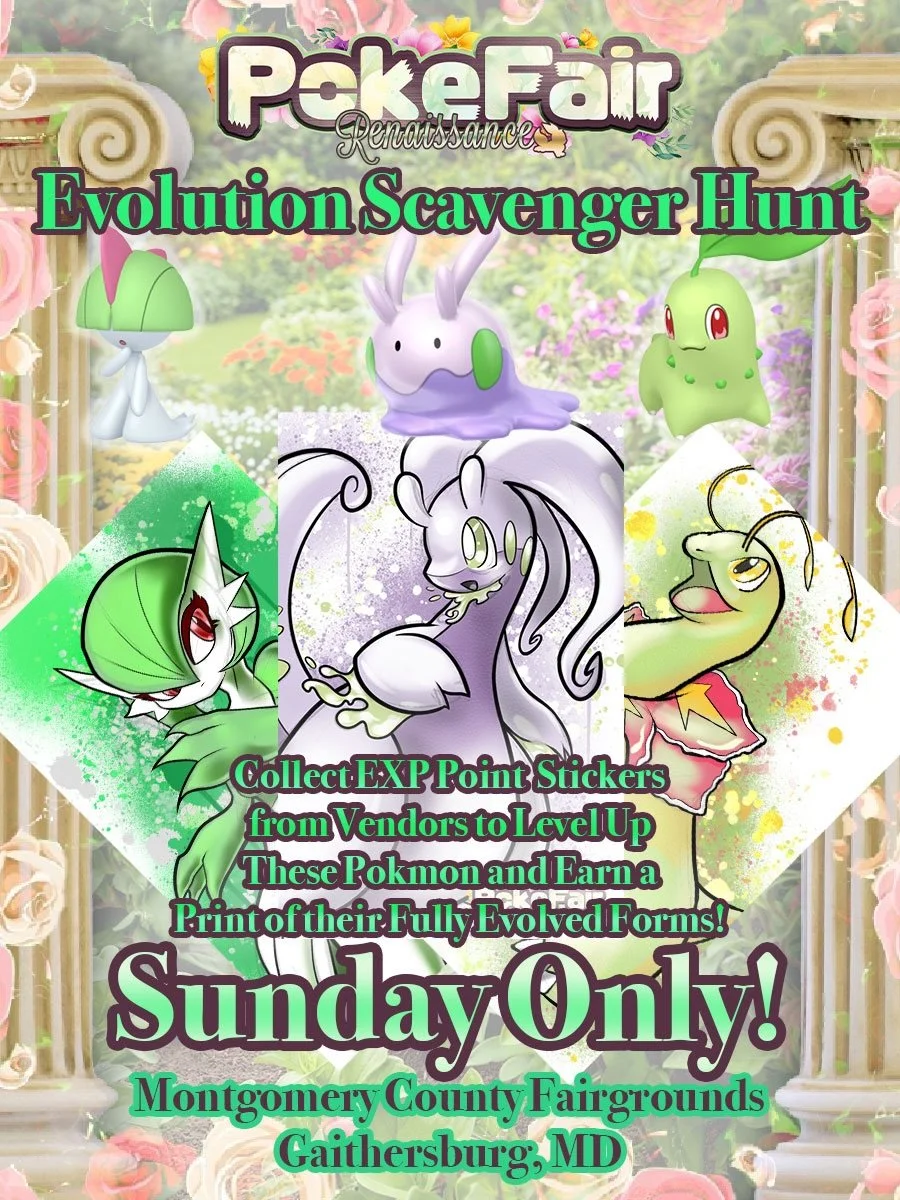 🌟⚡ EVOLUTION SCAVENGER HUNT &mdash; SUNDAY ONLY ⚡🌟

Attention Trainers &mdash; some Pok&eacute;mon need YOUR help reaching their final evolution 👀✨

Join the Evolution Scavenger Hunt happening exclusively on Sunday at Pok&eacute;Fair and search th
