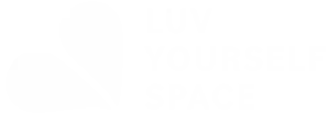 Luv yourself space sign with a heart next to it.