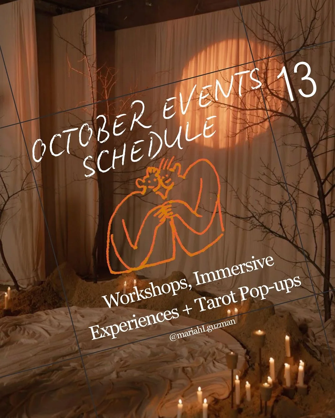 OCTOBER OFFERINGS 🍂✨
A month of transformation, creation, and connection &mdash; both seen and unseen.
Three unique portals to move, manifest, and commune with the magic that already lives within (and all around) you.

🪄 The Magician&rsquo;s Journe