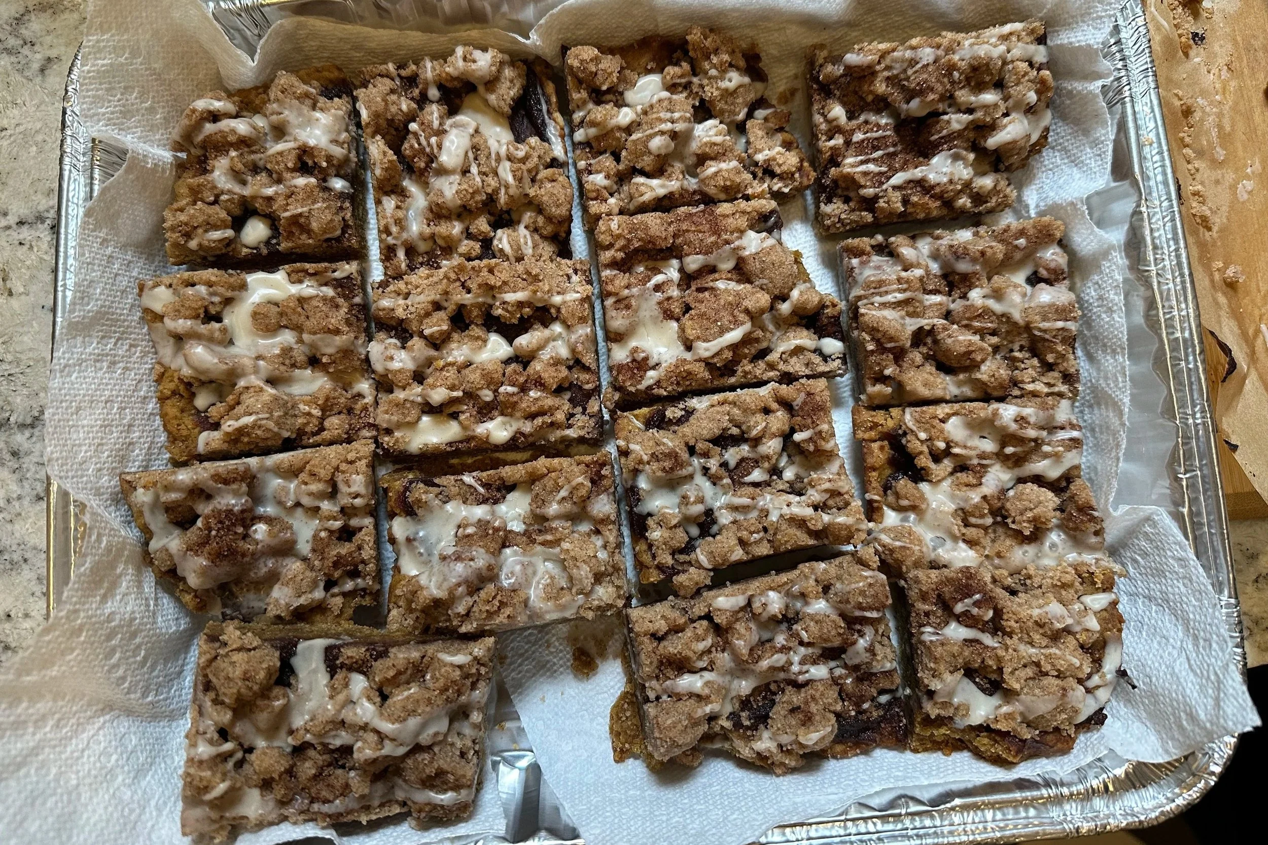 All Crust Pumpkin-Apple Butter Bars