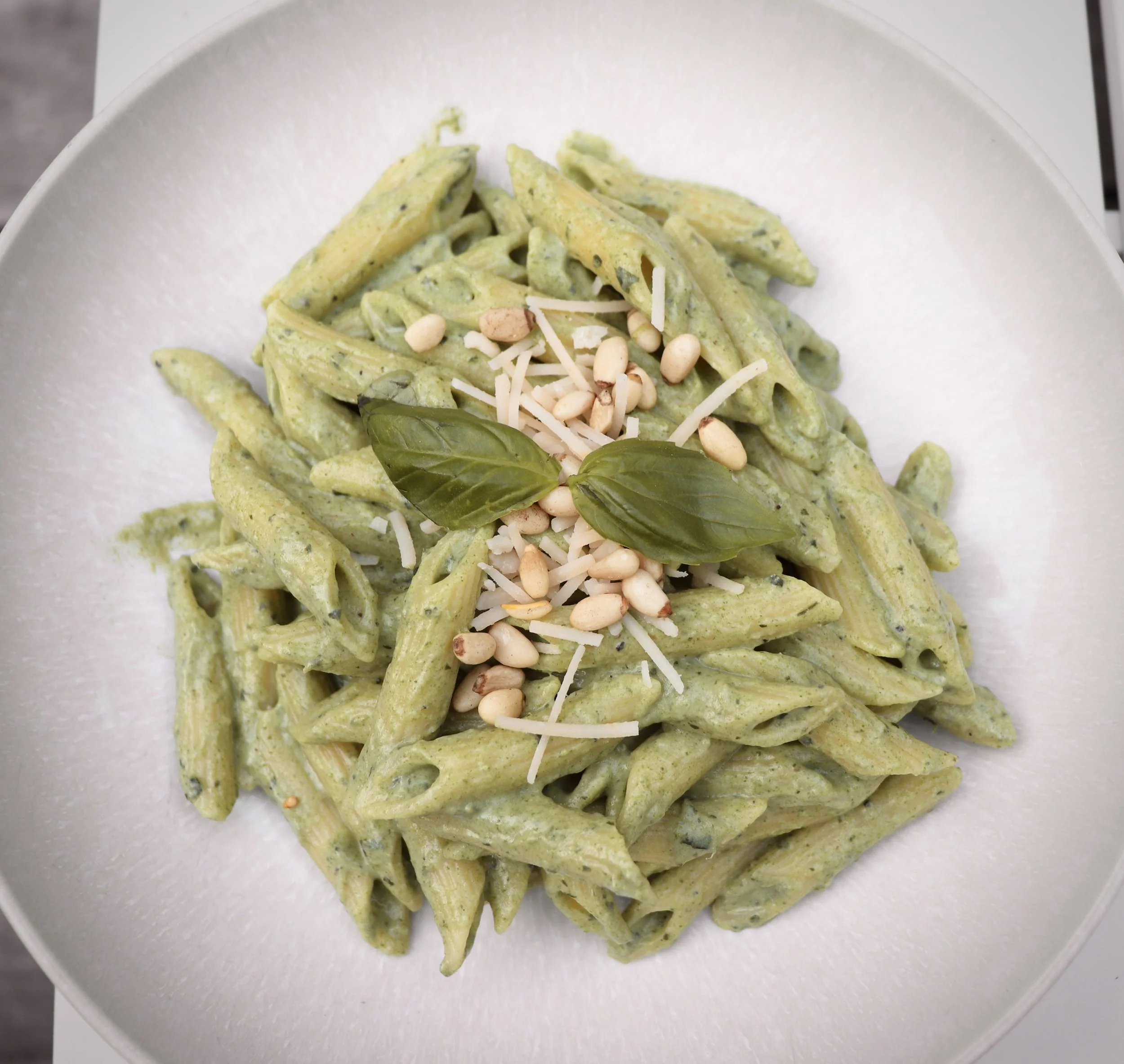 Creamy Vegan Spinach Pasta