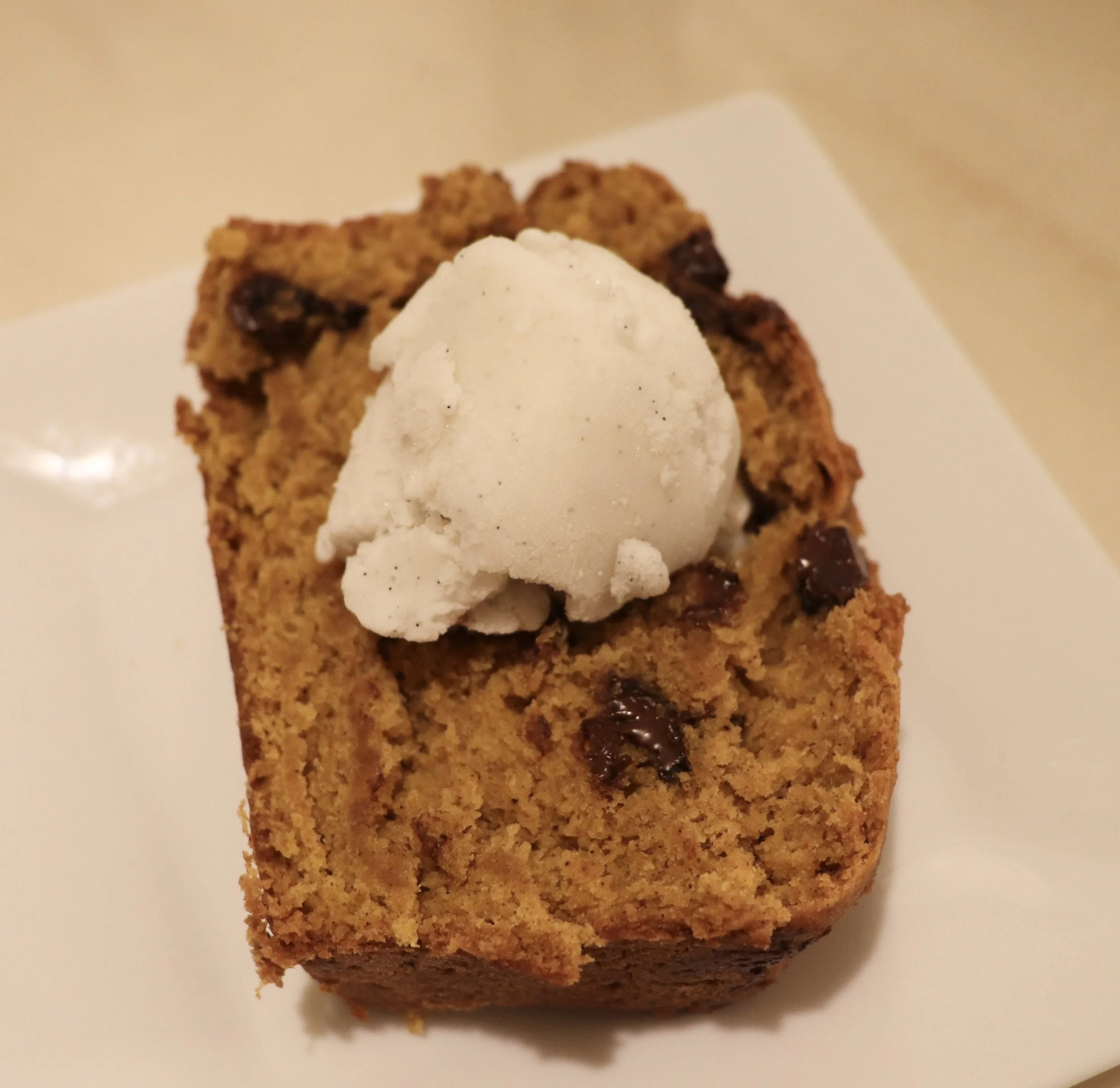 Vegan Chocolate Chip Pumpkin Bread
