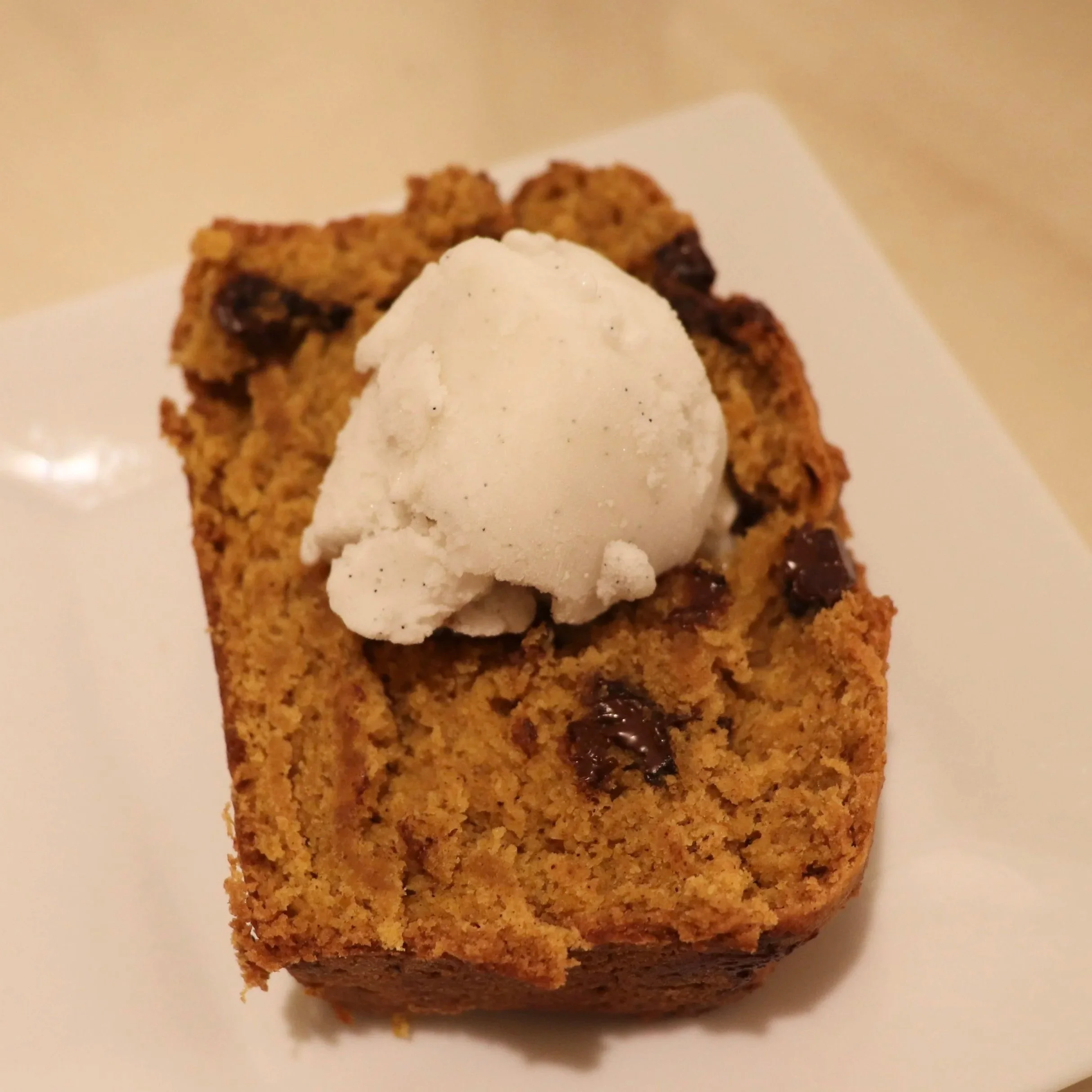 Vegan Chocolate Chip Pumpkin Bread