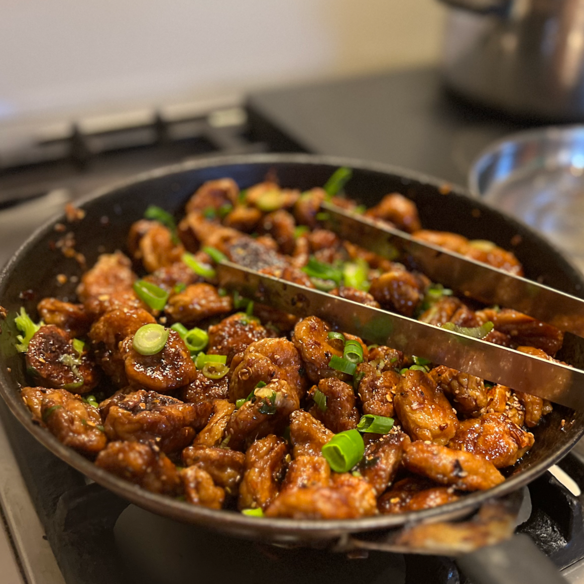 Korean BBQ Seitan Chicken