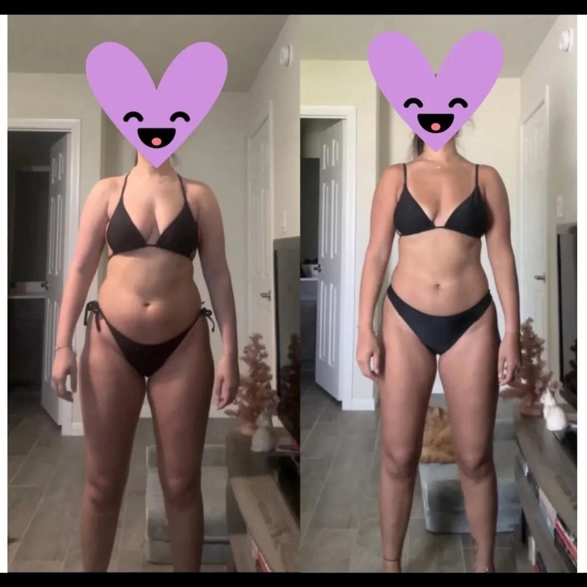 “Lauren came to me looking for accountability, guidance, and education. She wanted to improve her relationship with food and learn to love her body again. Over 4 months, she went from 172lbs to 158lbs achieving all of her goals and more.”