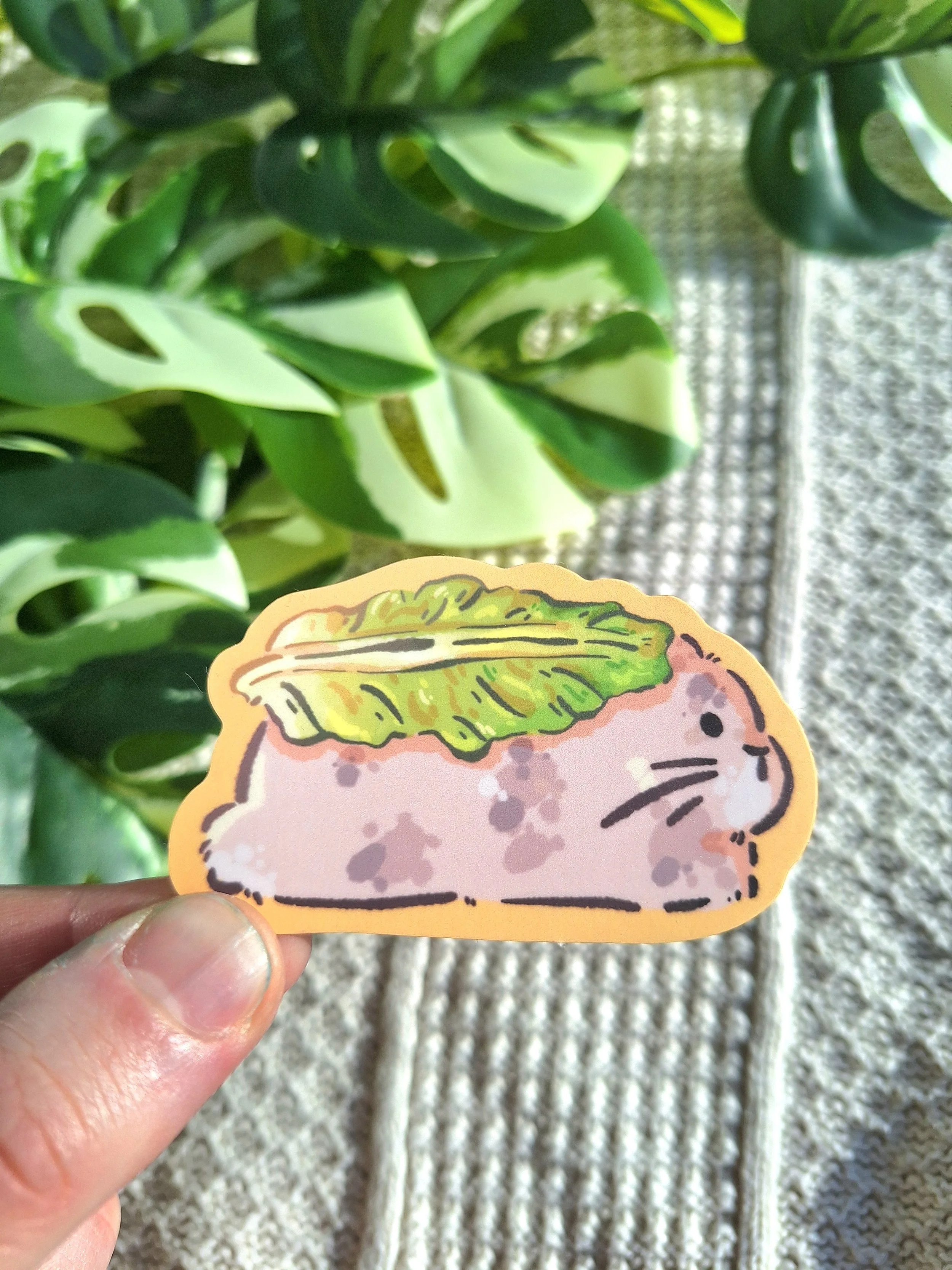 Lettuce Bunny Sticker