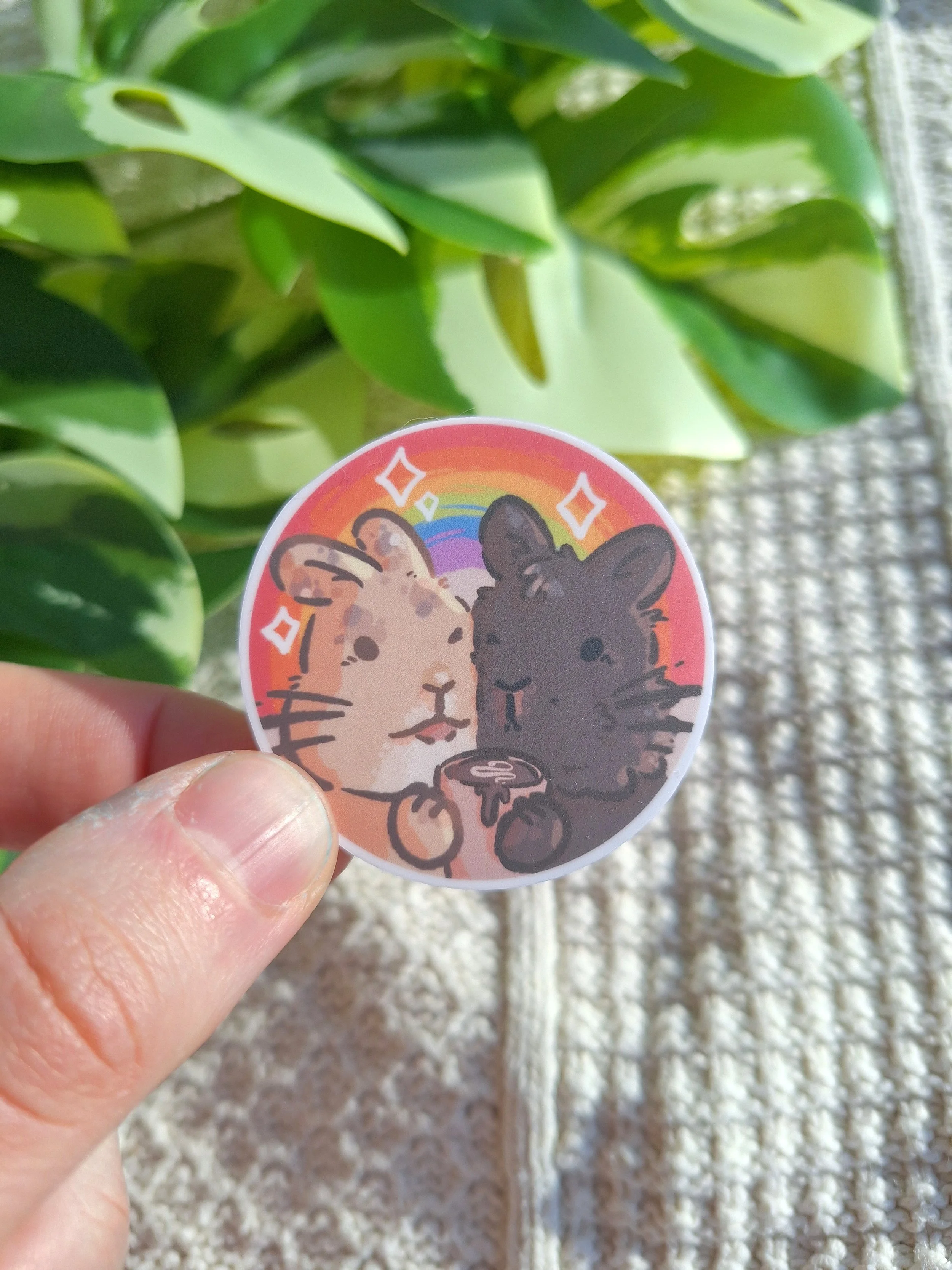 Rainbow Cafe Buns Sticker