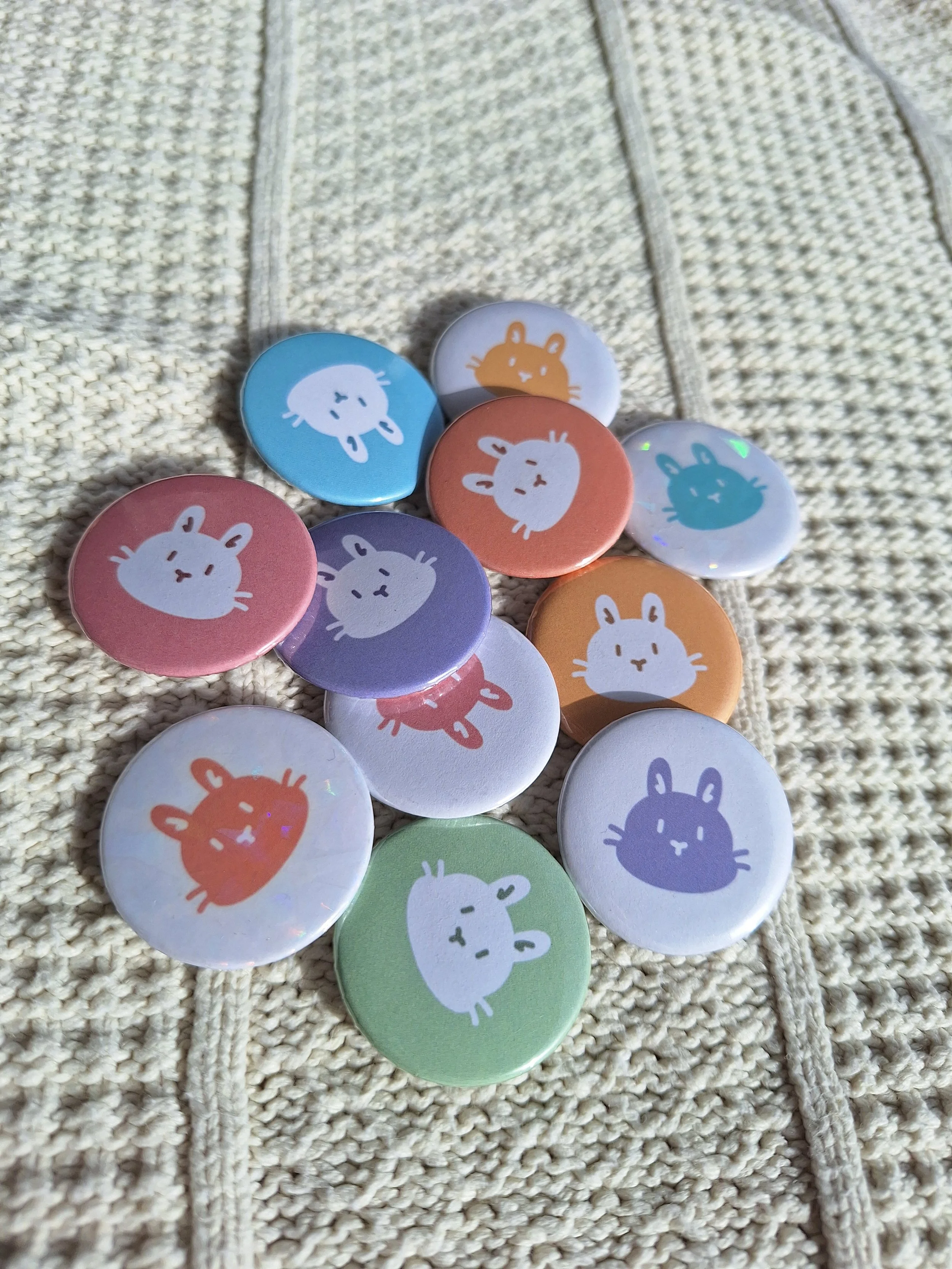 Mystery Bun Button Pin