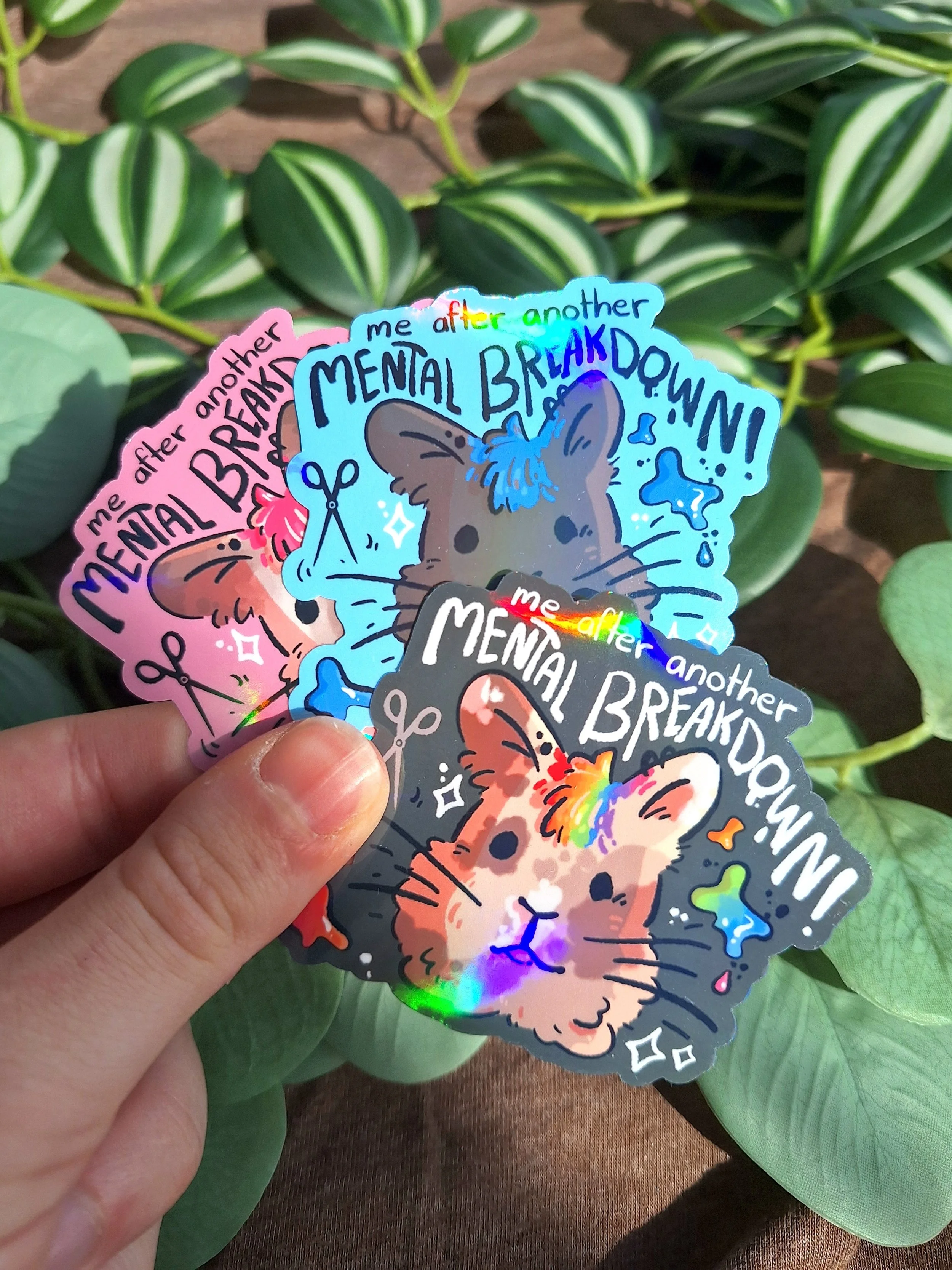 Hair Dye Bun Sticker