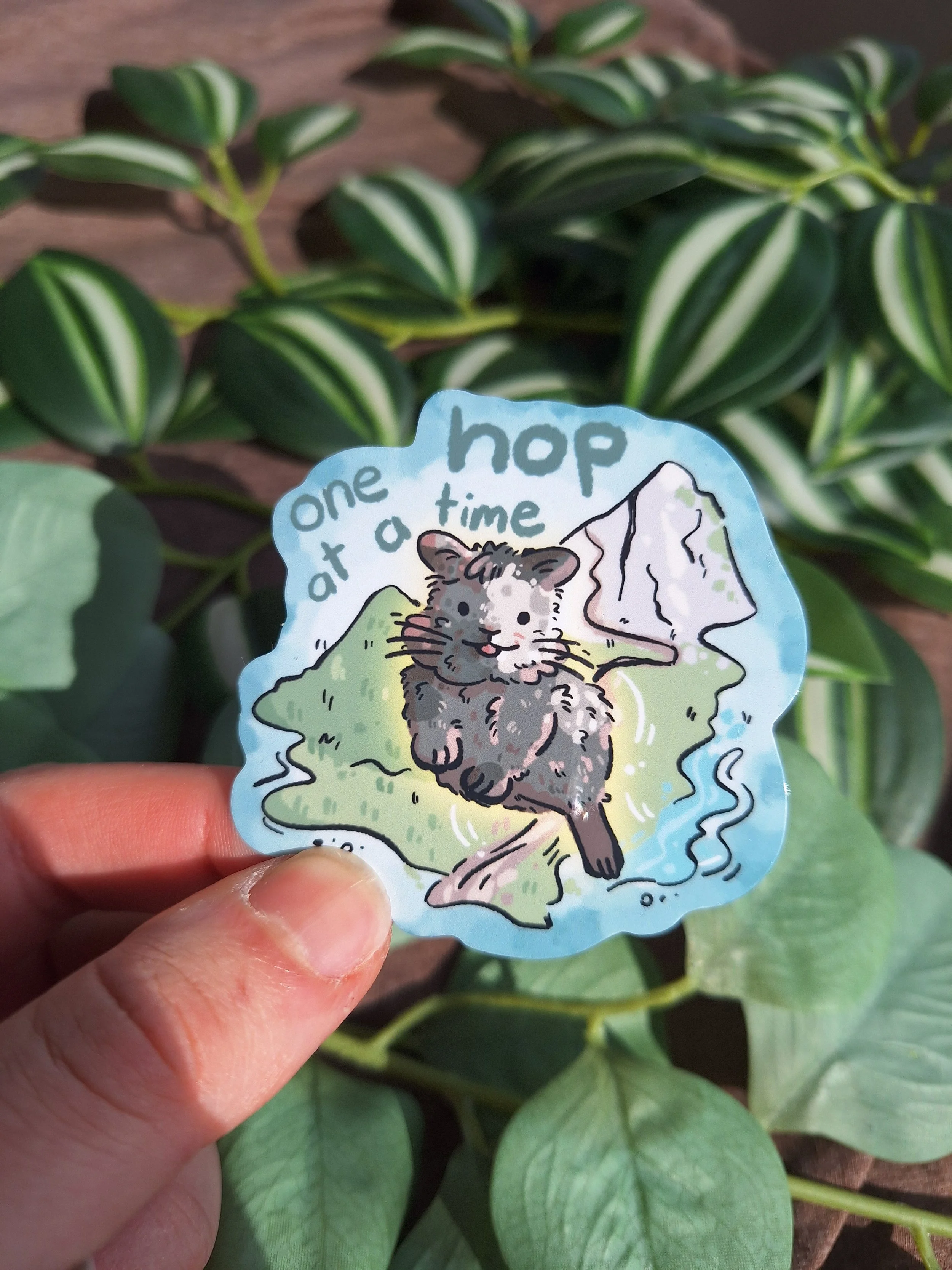 One Hop at a time! Bun Sticker